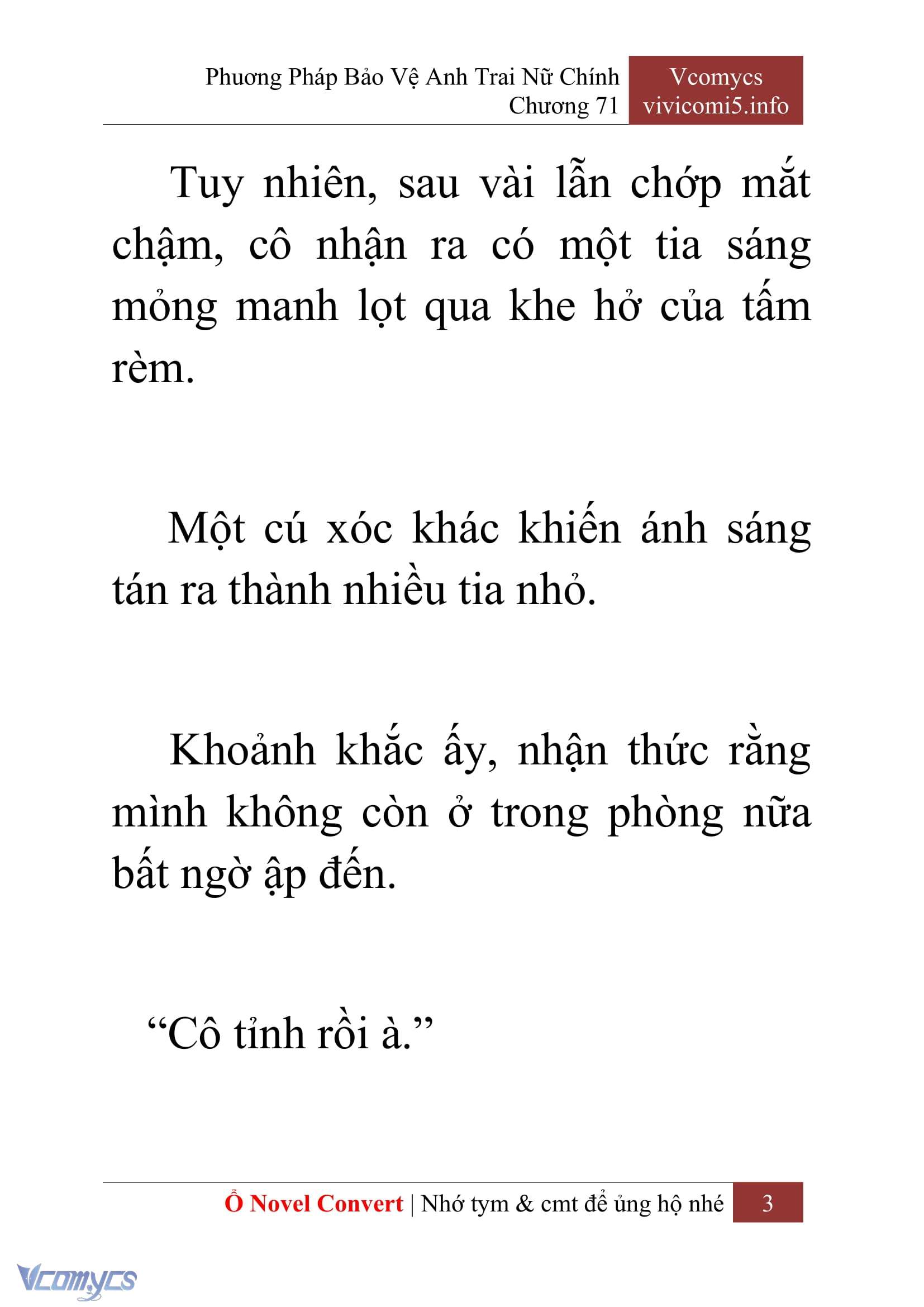 [Novel] Phương Pháp Bảo Vệ Anh Trai Nữ Chính Chap 71 - Trang 2