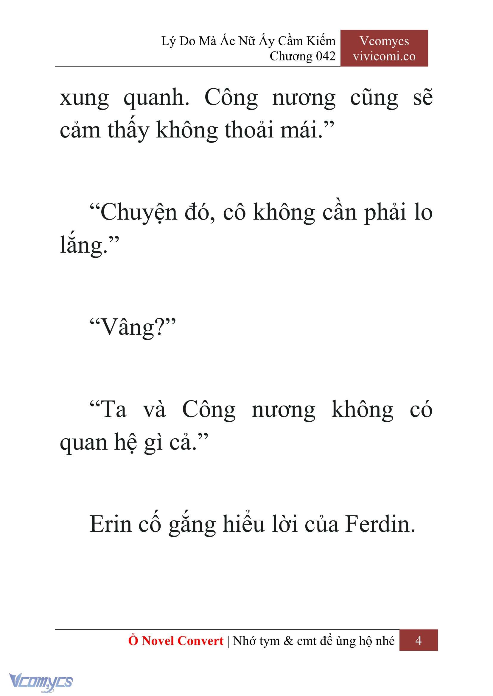 [Novel] Lý Do Mà Ác Nữ Ấy Cầm Kiếm Chap 42 - Next Chap 43