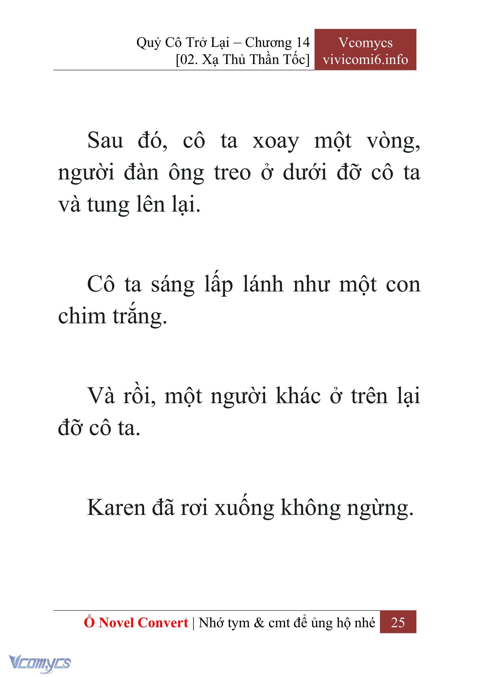 [Novel] Quý Cô Trở Lại Chap 14 - Trang 2