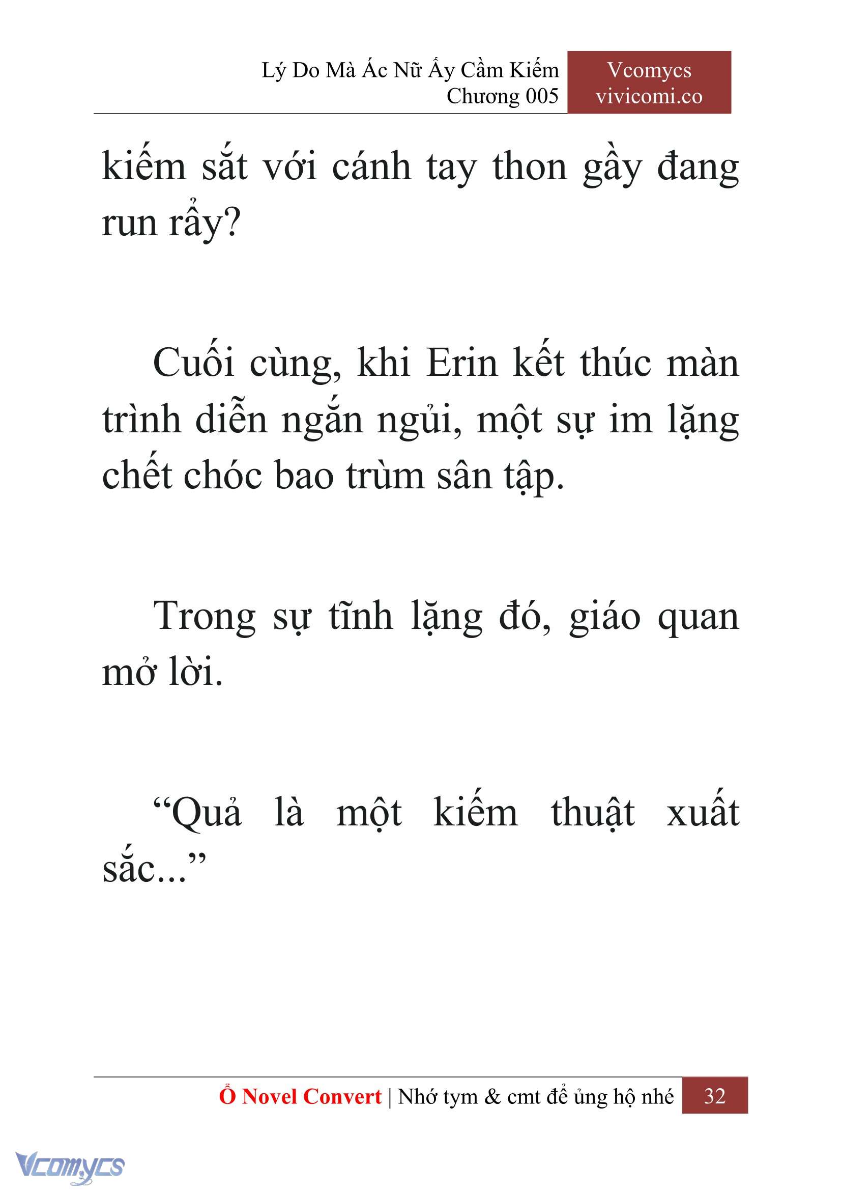 [Novel] Lý Do Mà Ác Nữ Ấy Cầm Kiếm Chap 5 - Next Chap 6