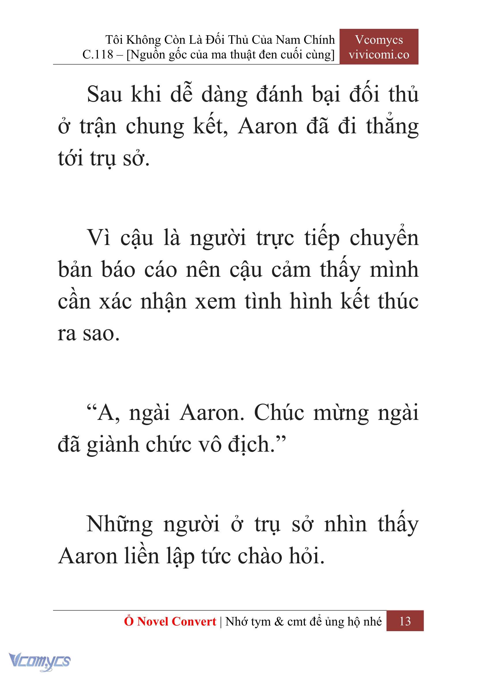 [Novel] Tôi Không Còn Là Đối Thủ Của Nam Chính Chap 118 - Trang 2