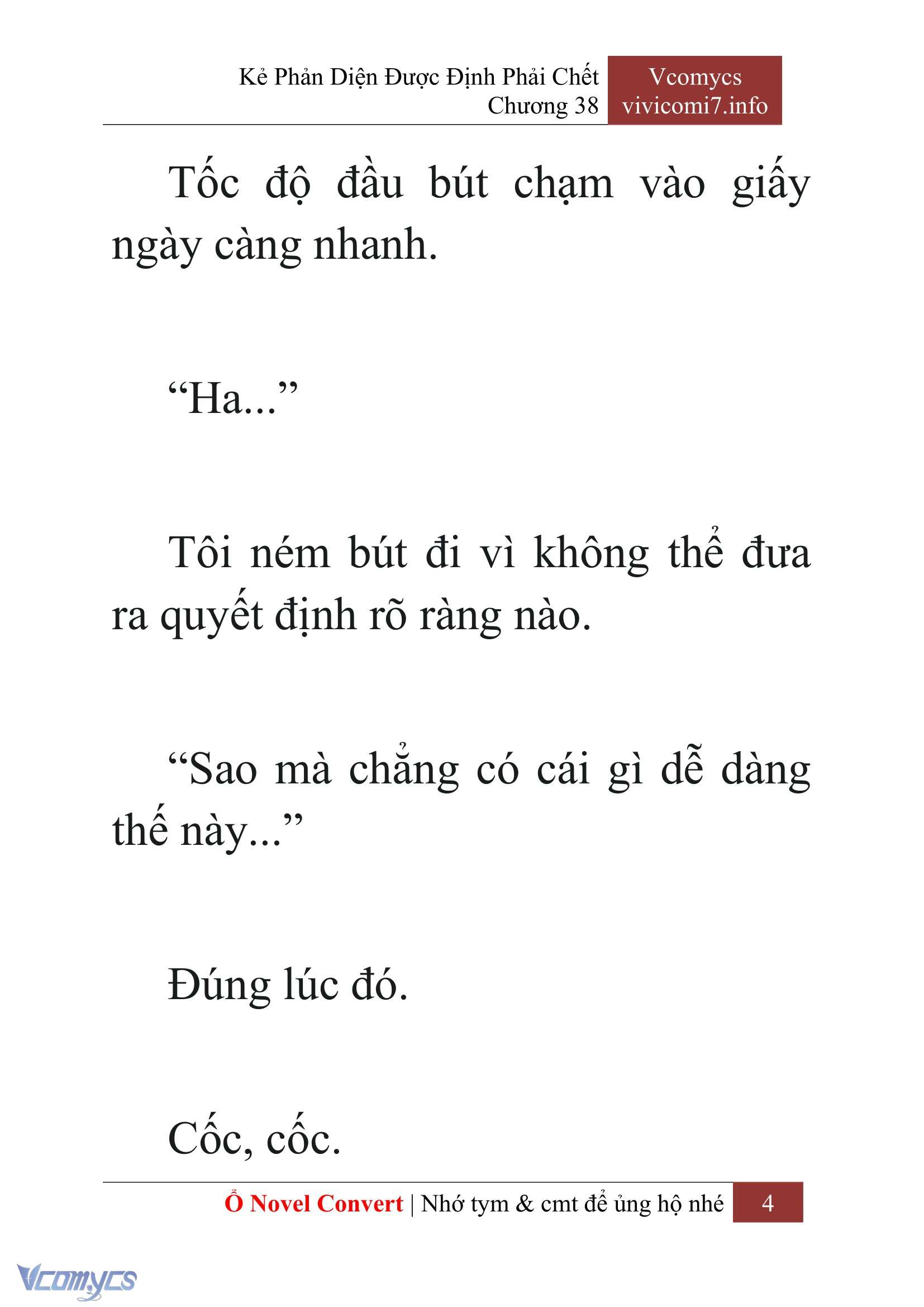 [Novel] Kẻ Phản Diện Được Định Phải Chết Chap 38 - Next Chap 39
