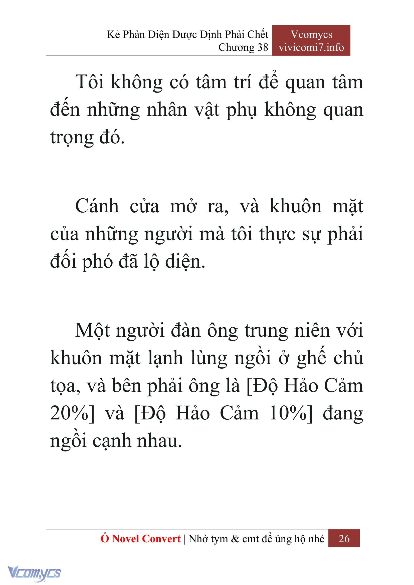 [Novel] Kẻ Phản Diện Được Định Phải Chết Chap 38 - Next Chap 39