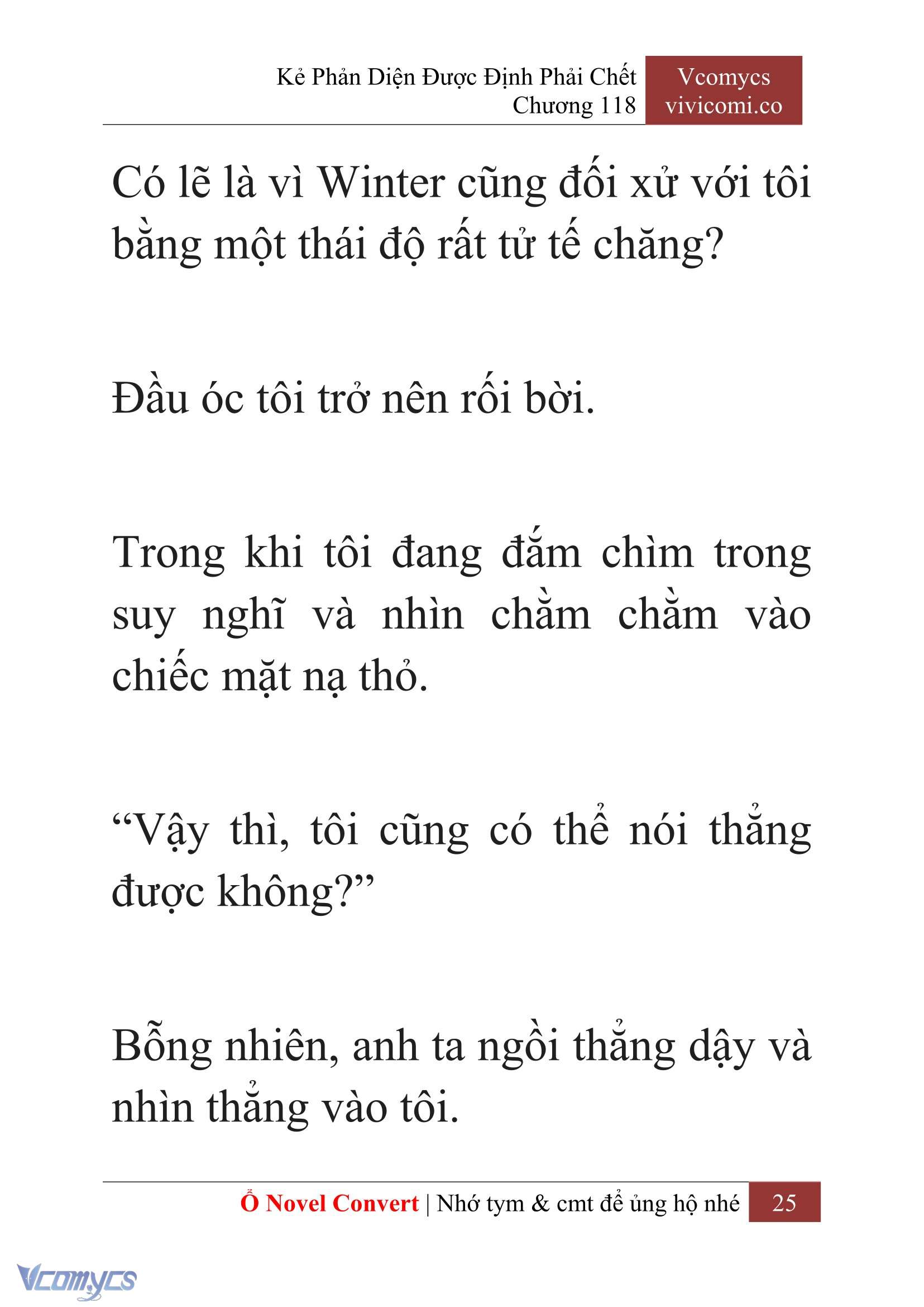 [Novel] Kẻ Phản Diện Được Định Phải Chết Chap 118 - Trang 2