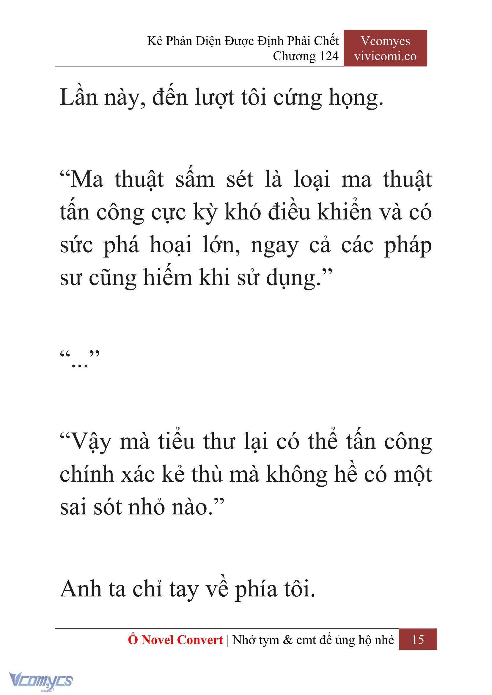 [Novel] Kẻ Phản Diện Được Định Phải Chết Chap 124 - Trang 2