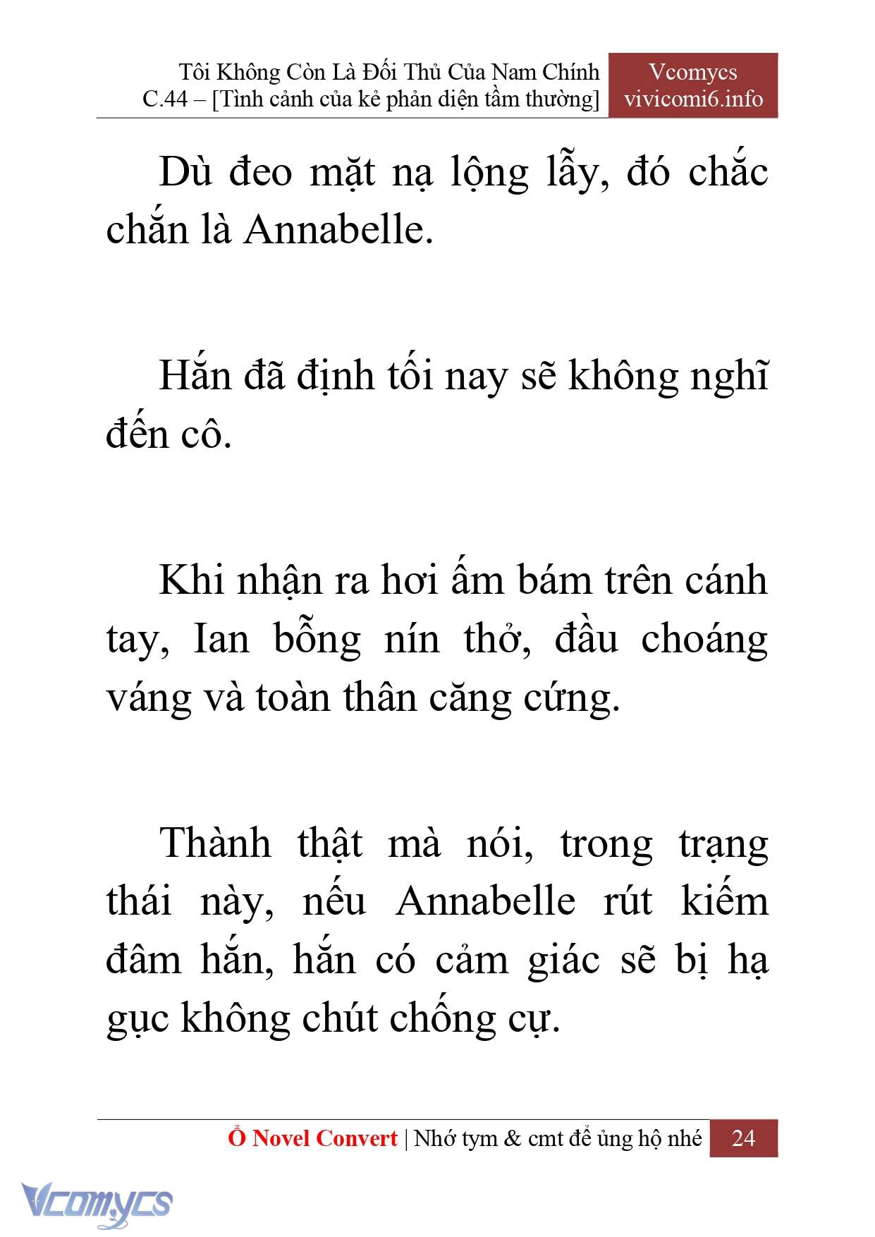 [Novel] Tôi Không Còn Là Đối Thủ Của Nam Chính Chap 44 - Trang 2
