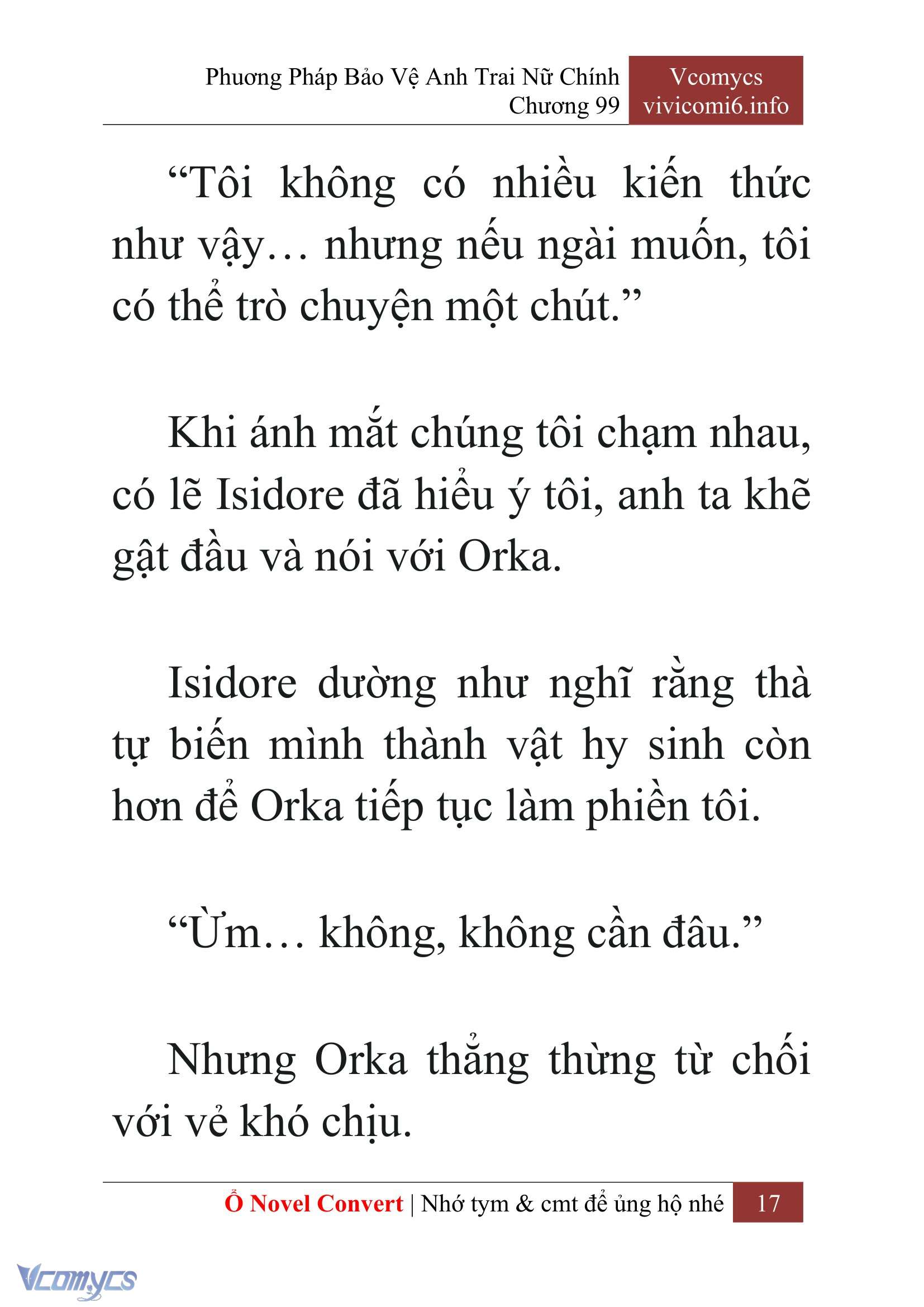[Novel] Phương Pháp Bảo Vệ Anh Trai Nữ Chính Chap 99 - Trang 2