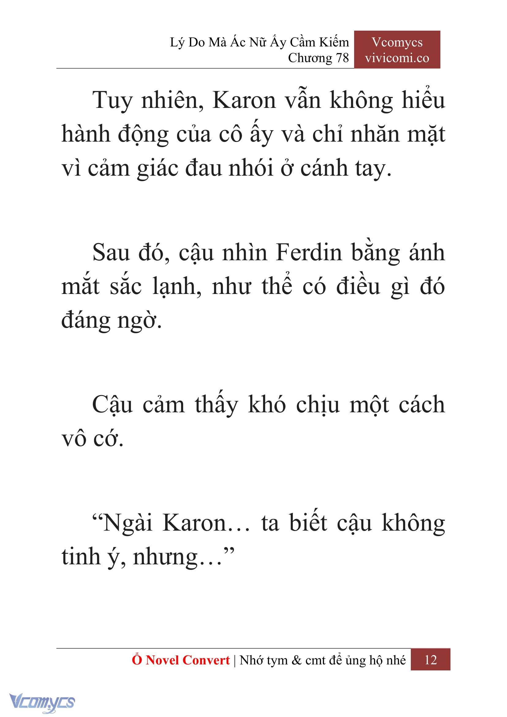 [Novel] Lý Do Mà Ác Nữ Ấy Cầm Kiếm Chap 78 - Next Chap 79