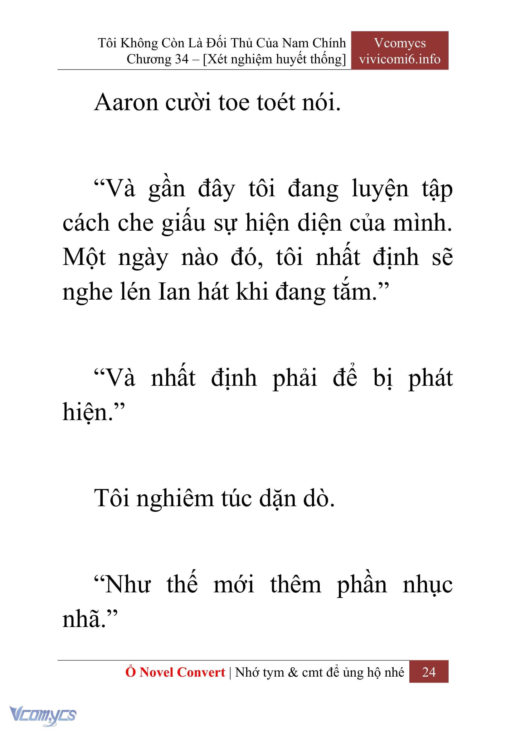 [Novel] Tôi Không Còn Là Đối Thủ Của Nam Chính Chap 34 - Trang 2