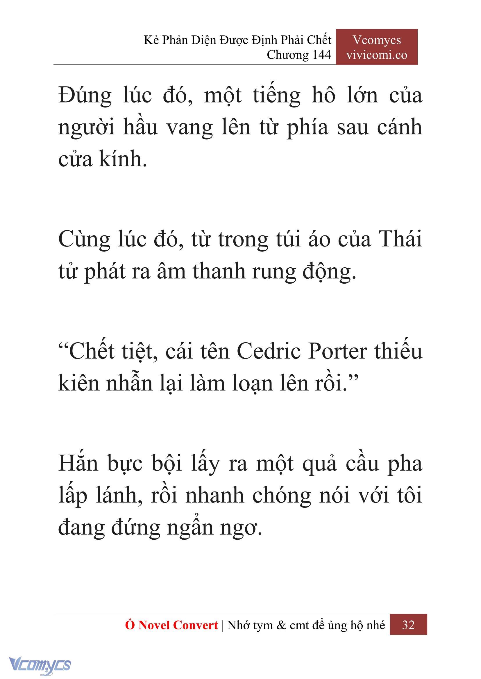 [Novel] Kẻ Phản Diện Được Định Phải Chết Chap 144 - Trang 2