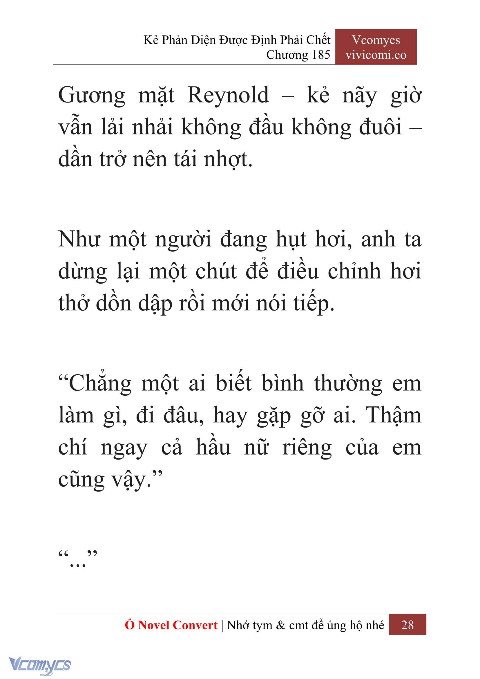 [Novel] Kẻ Phản Diện Được Định Phải Chết Chap 185 - Trang 2