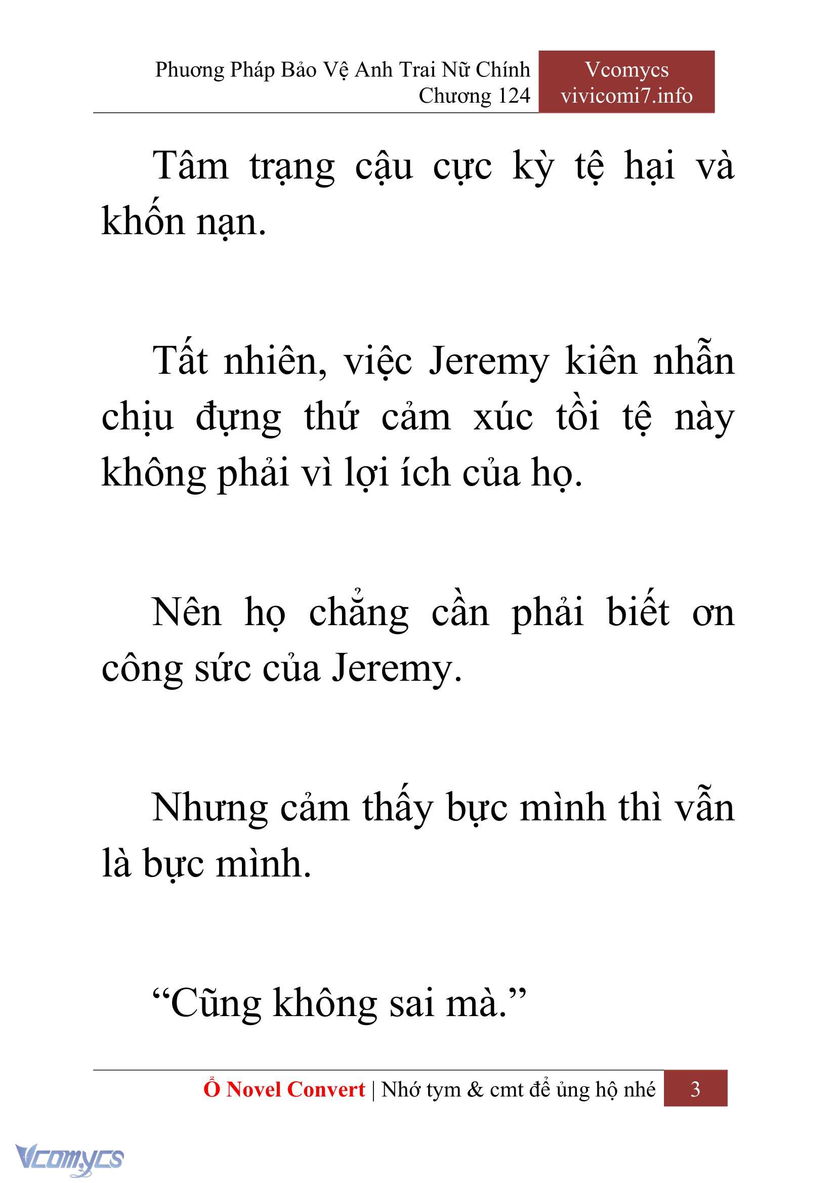 [Novel] Phương Pháp Bảo Vệ Anh Trai Nữ Chính Chap 124 - Trang 2