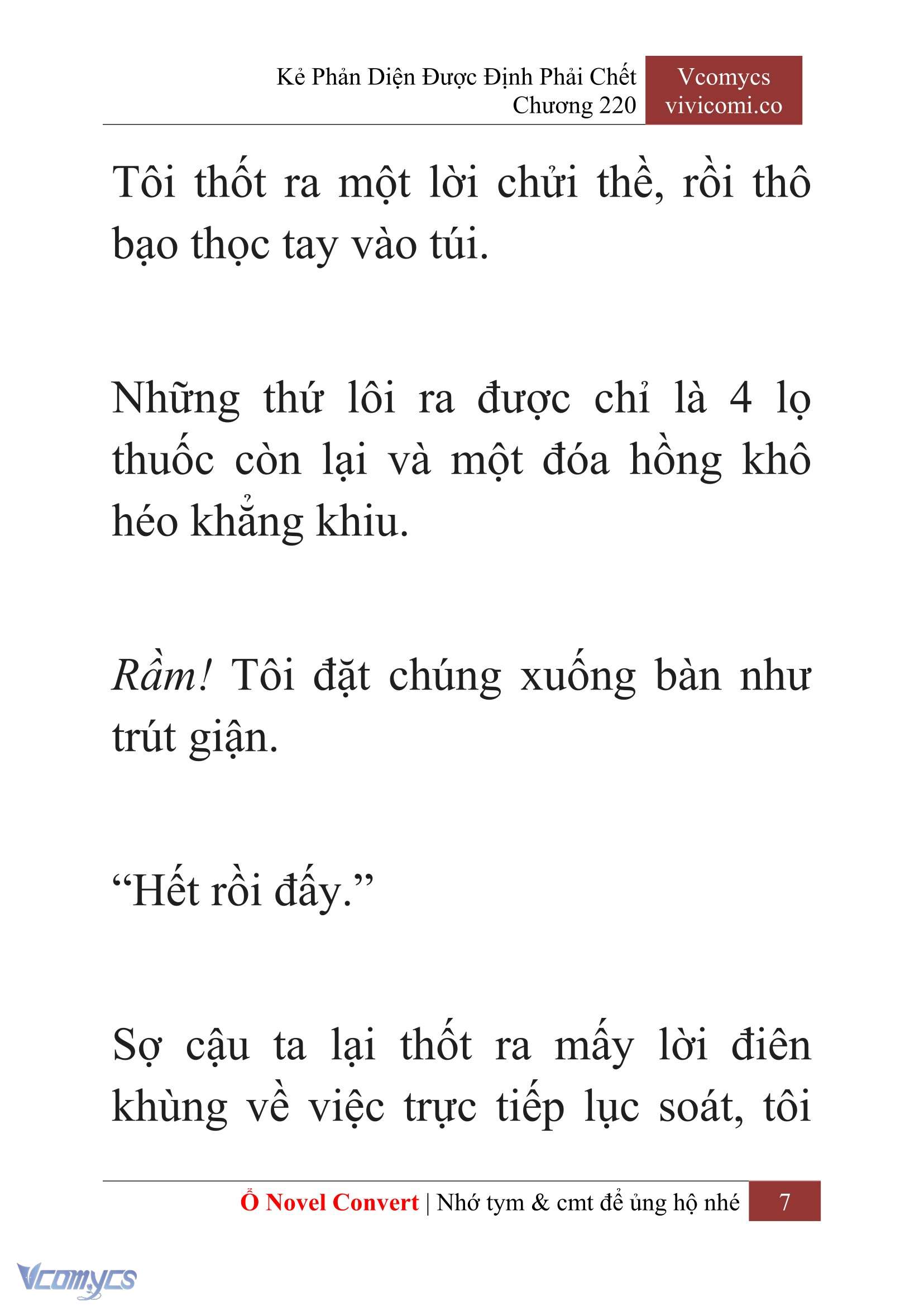 [Novel] Kẻ Phản Diện Được Định Phải Chết Chap 220 - Next Chap 221