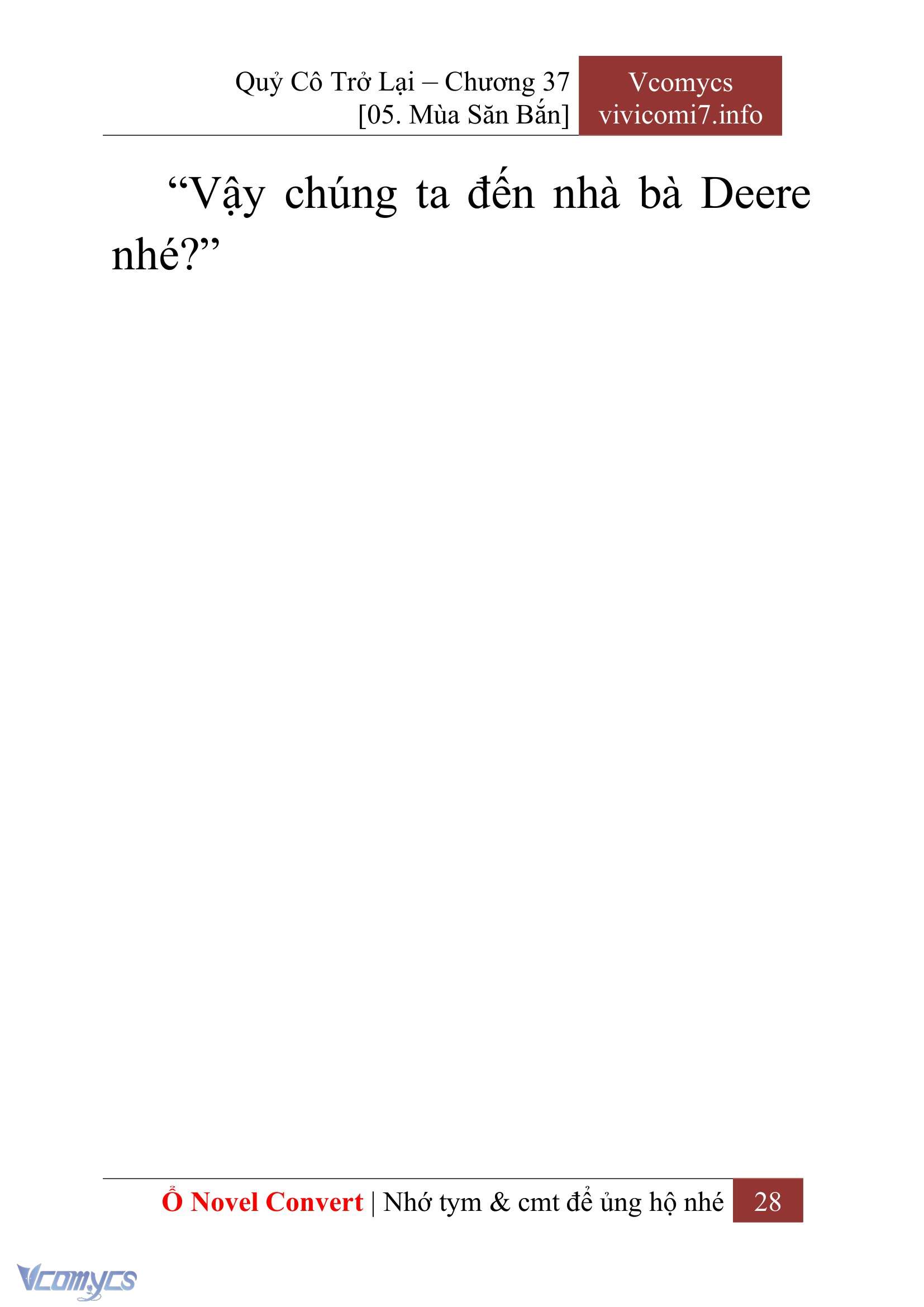 [Novel] Quý Cô Trở Lại Chap 37 - Trang 2