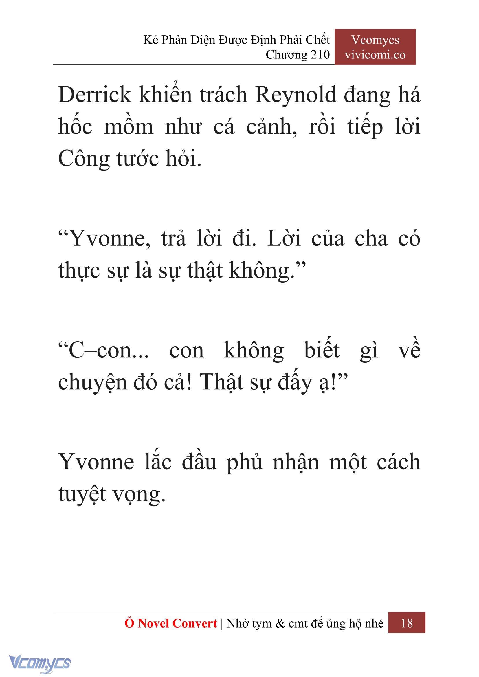 [Novel] Kẻ Phản Diện Được Định Phải Chết Chap 210 - Trang 2