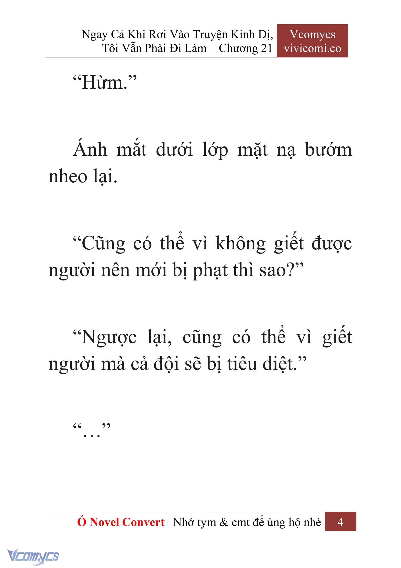 [Novel] Ngay Cả Khi Rơi Vào Truyện Kinh Dị, Tôi Vẫn Phải Đi Làm Chap 21 - Trang 2