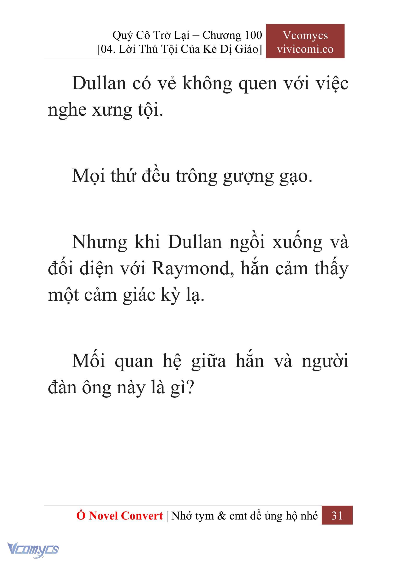 [Novel] Quý Cô Trở Lại Chap 100 - Trang 2