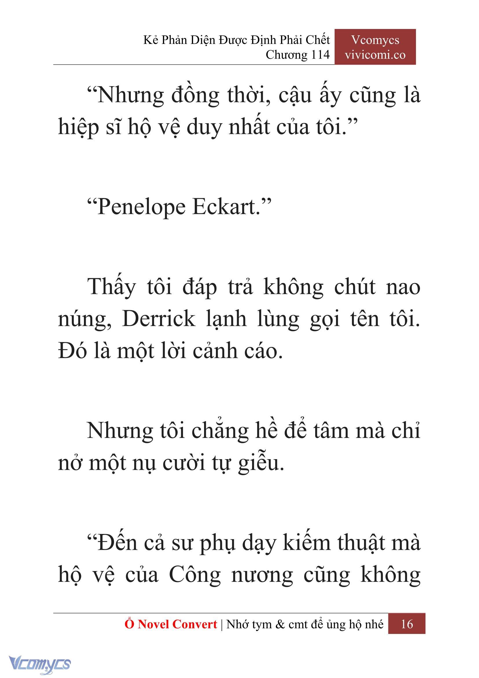 [Novel] Kẻ Phản Diện Được Định Phải Chết Chap 114 - Trang 2