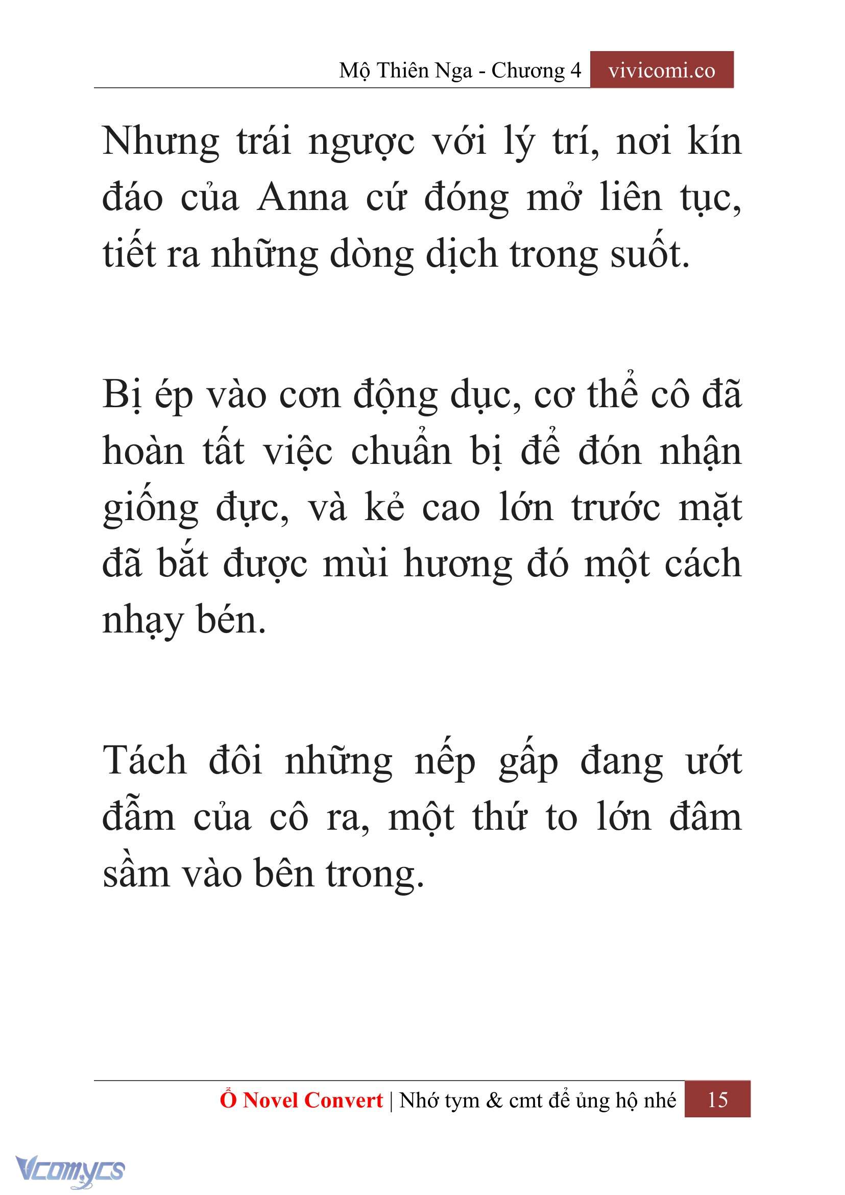 [Novel] Mộ Thiên Nga Chap 4 - Trang 2