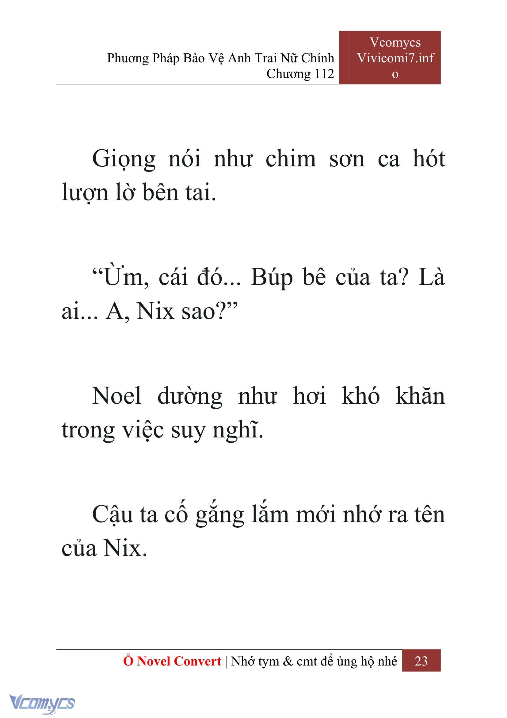 [Novel] Phương Pháp Bảo Vệ Anh Trai Nữ Chính Chap 112 - Trang 2