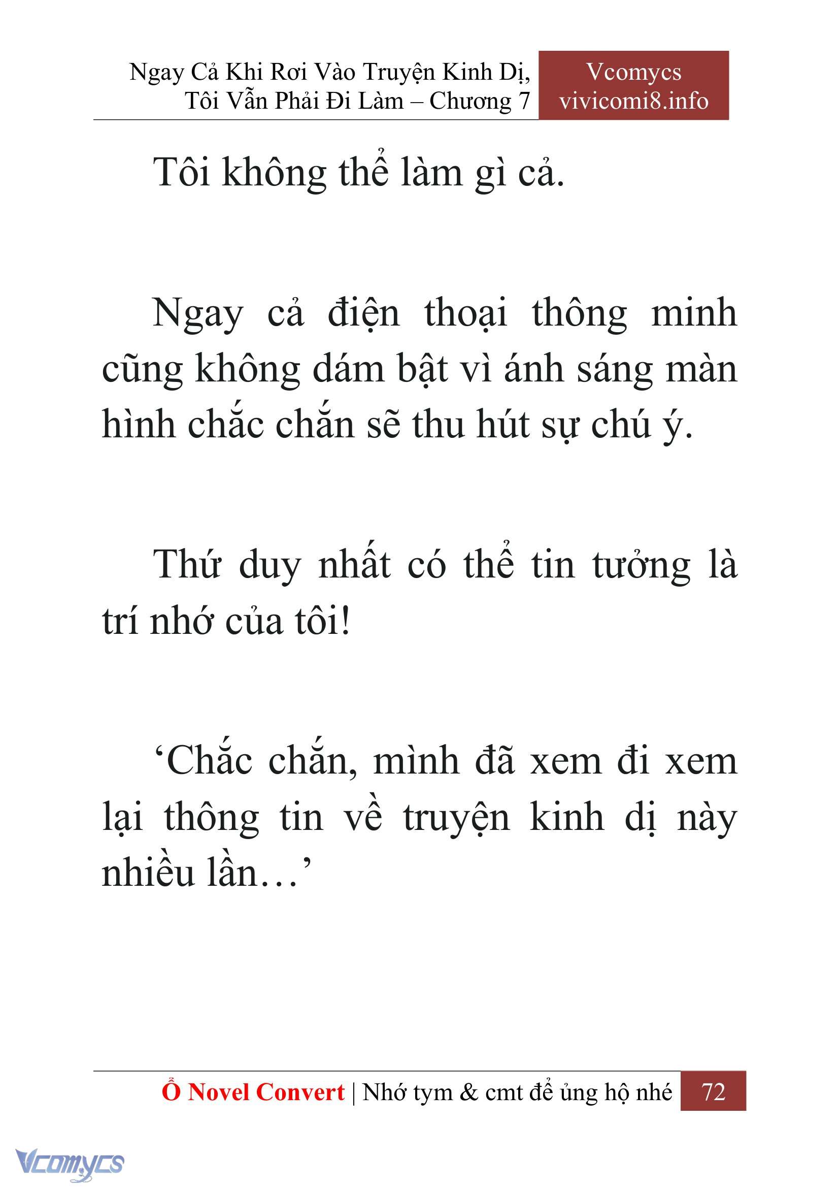 [Novel] Ngay Cả Khi Rơi Vào Truyện Kinh Dị, Tôi Vẫn Phải Đi Làm Chap 7 - Trang 2