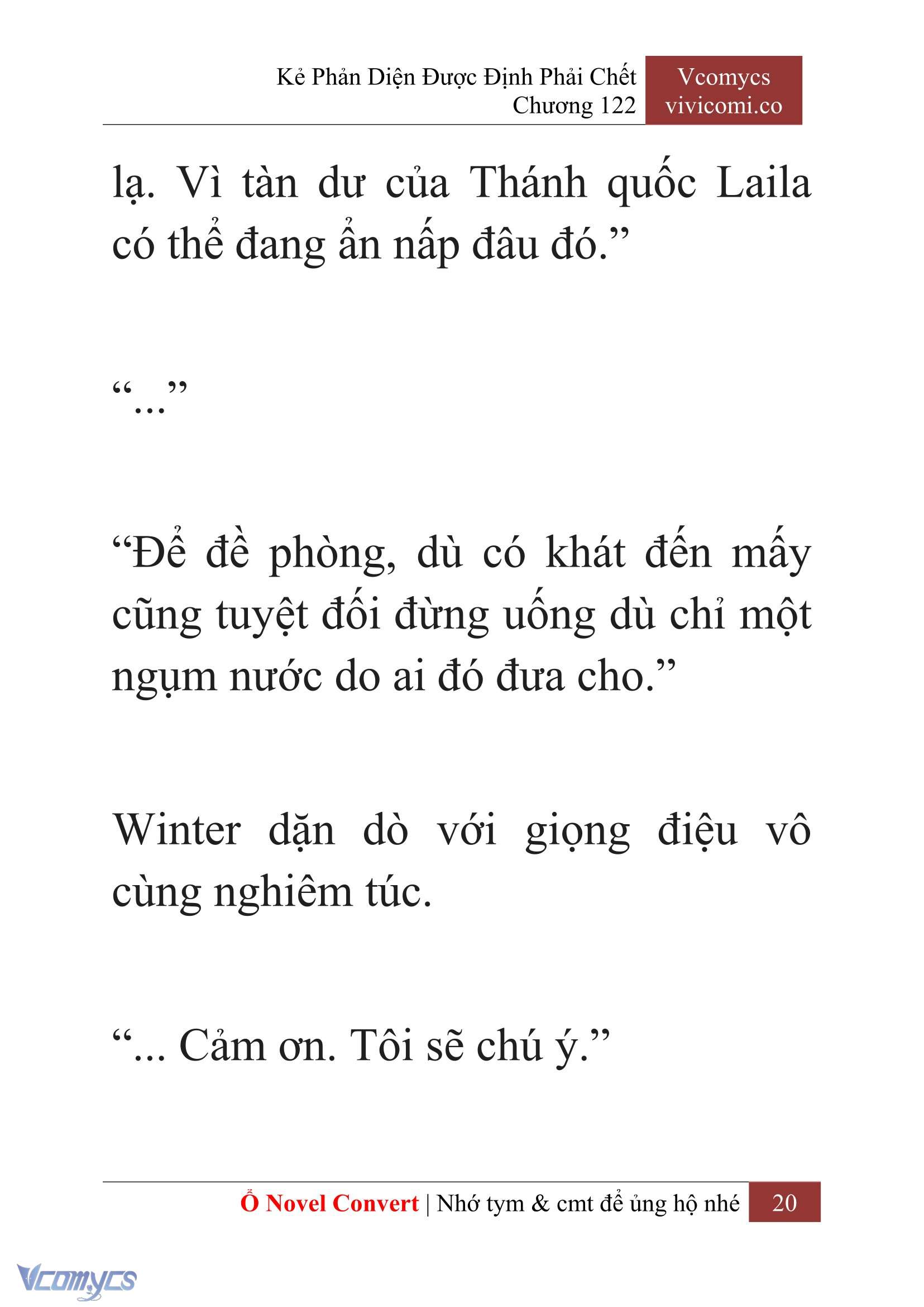 [Novel] Kẻ Phản Diện Được Định Phải Chết Chap 122 - Next Chap 123