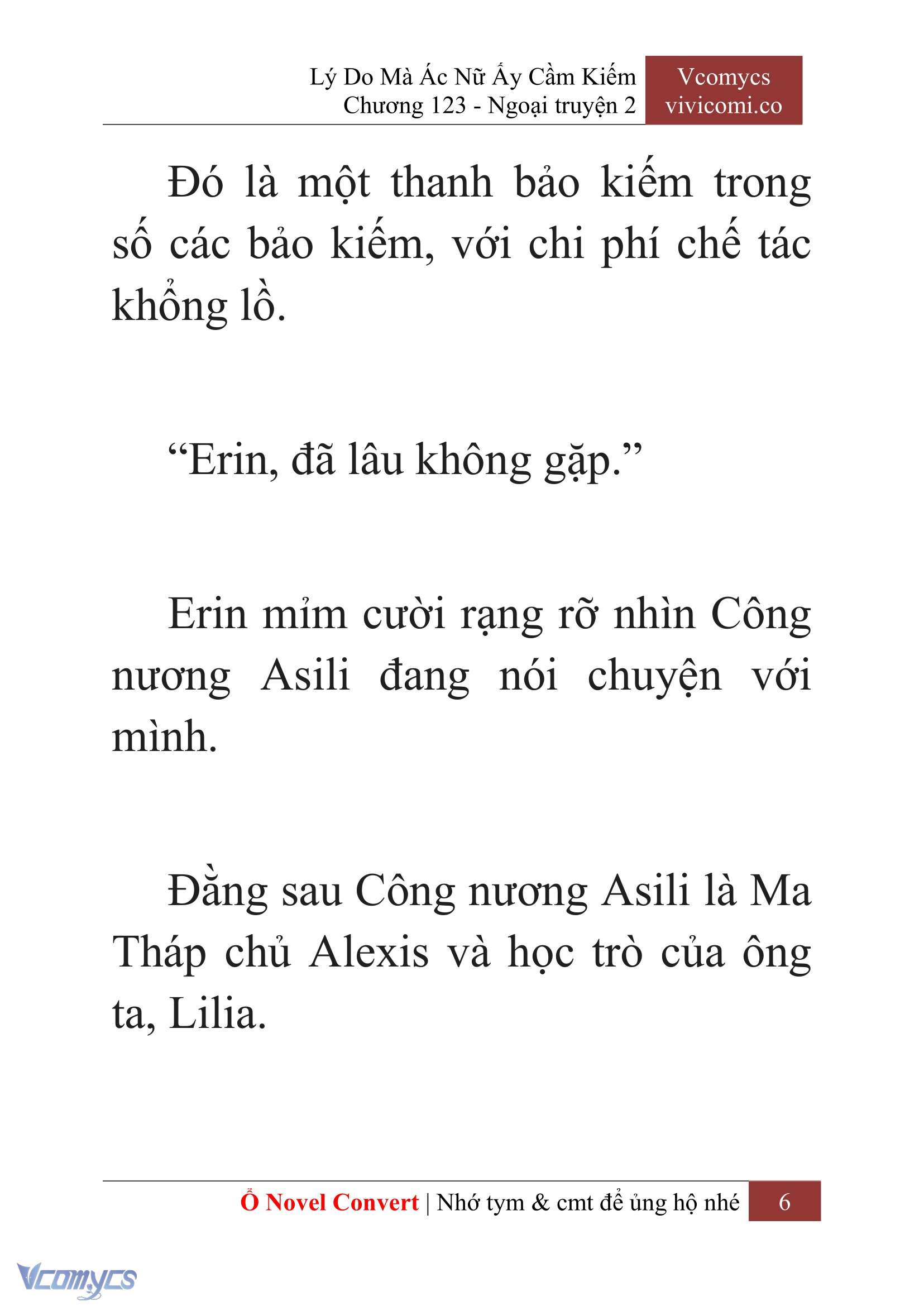 [Novel] Lý Do Mà Ác Nữ Ấy Cầm Kiếm Chap 123 - Trang 2