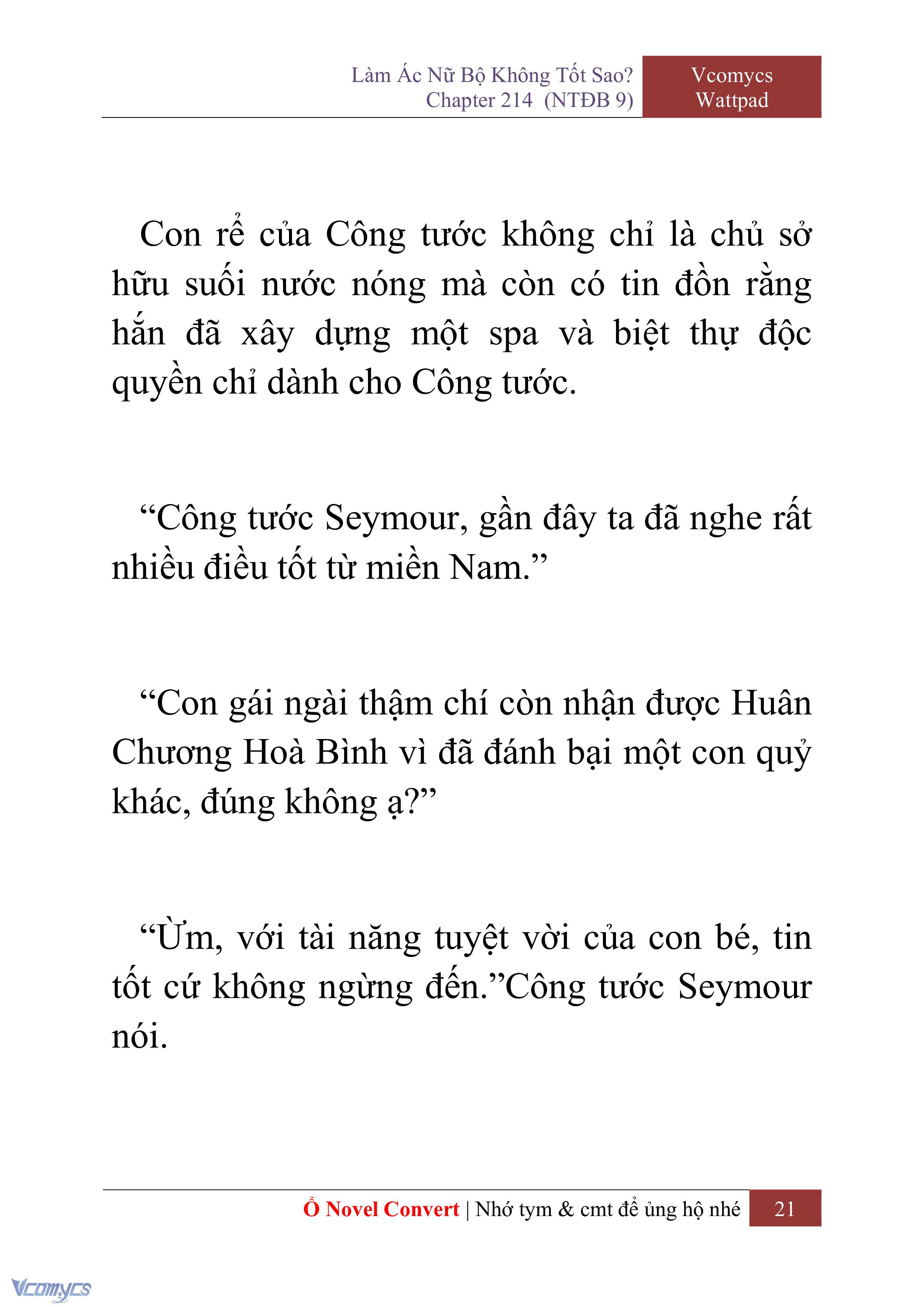 [Novel] Làm Ác Nữ Bộ Không Tốt Sao? Chap 214 - Trang 2