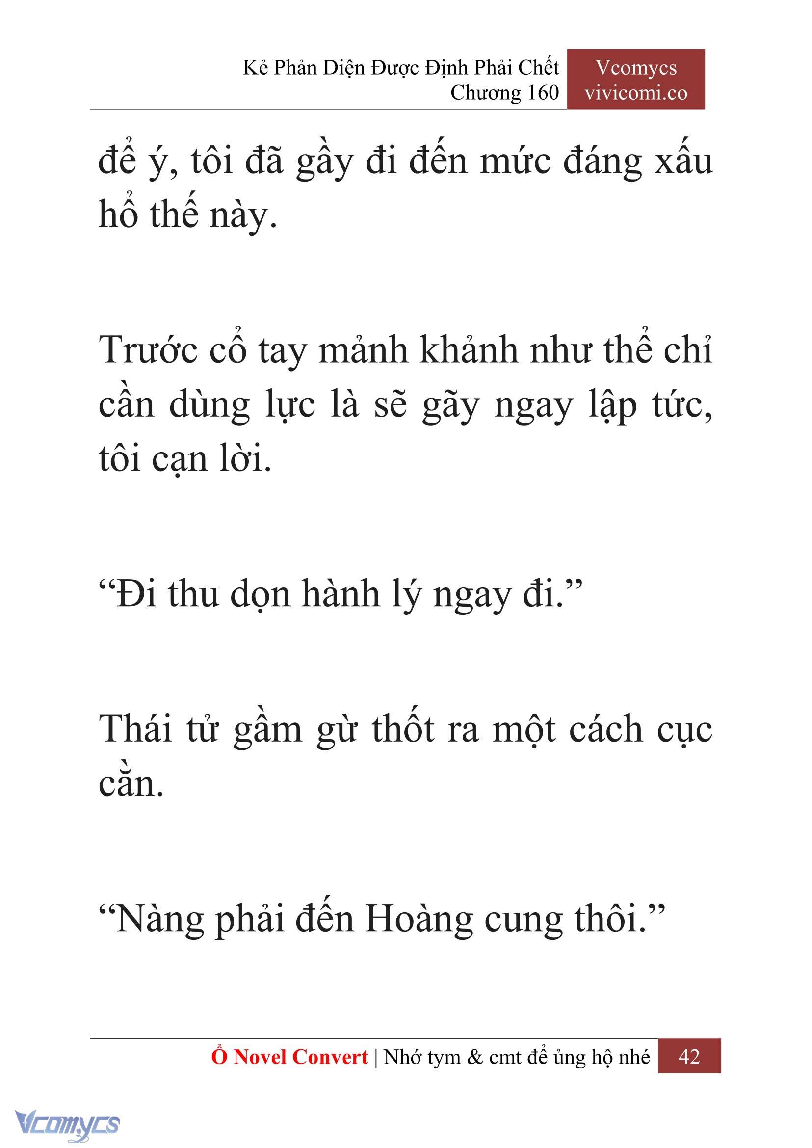 [Novel] Kẻ Phản Diện Được Định Phải Chết Chap 160 - Trang 2
