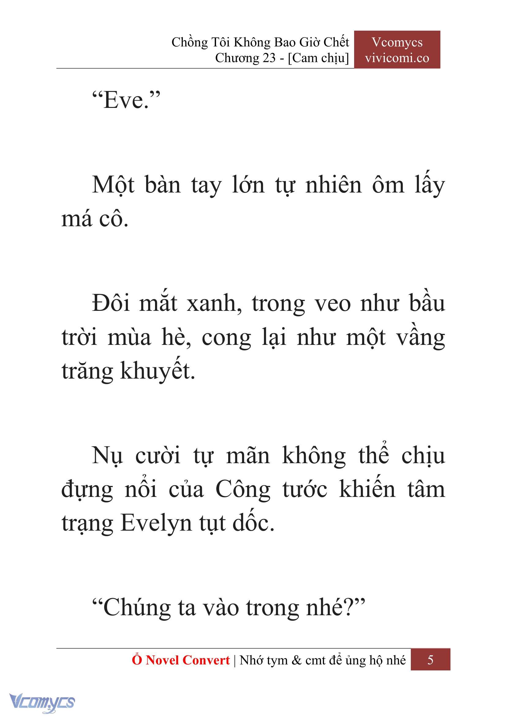 [Novel] Chồng Tôi Không Bao Giờ Chết Chap 23 - Trang 2