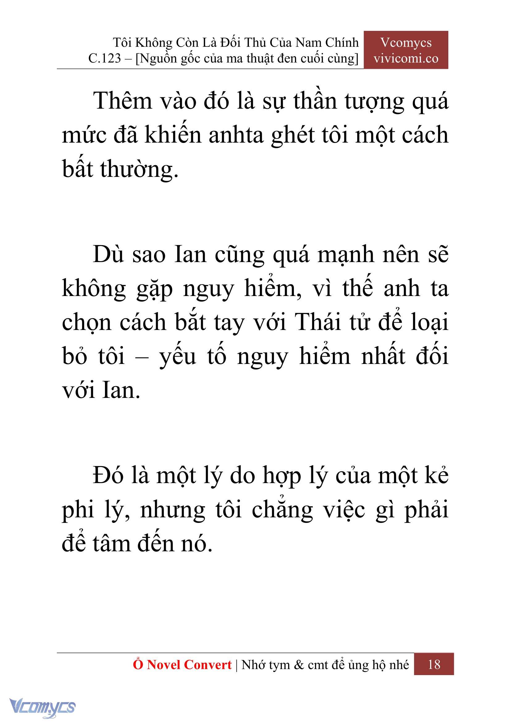 [Novel] Tôi Không Còn Là Đối Thủ Của Nam Chính Chap 123 - Trang 2