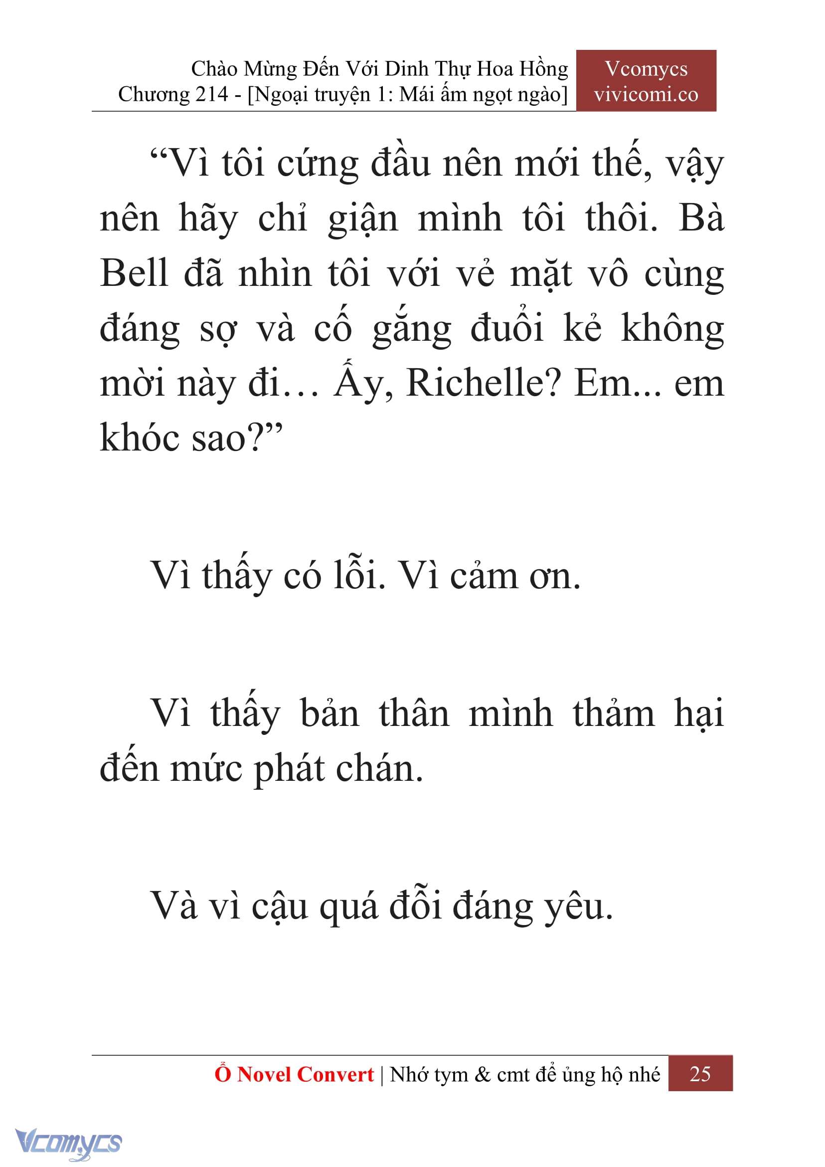 [Novel] Chào Mừng Đến Với Dinh Thự Hoa Hồng Chap 214 - Trang 2