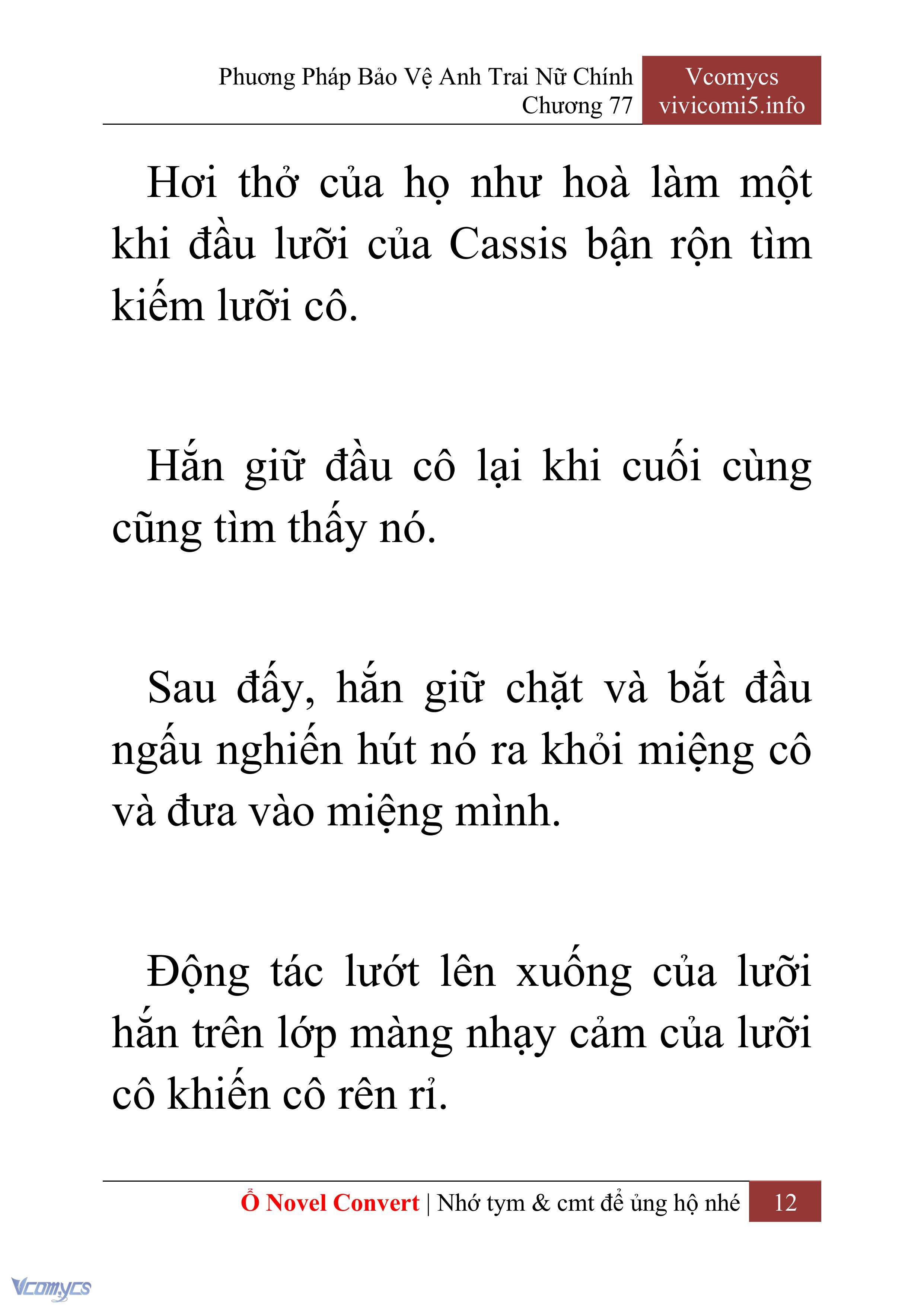 [Novel] Phương Pháp Bảo Vệ Anh Trai Nữ Chính Chap 77 - Trang 2