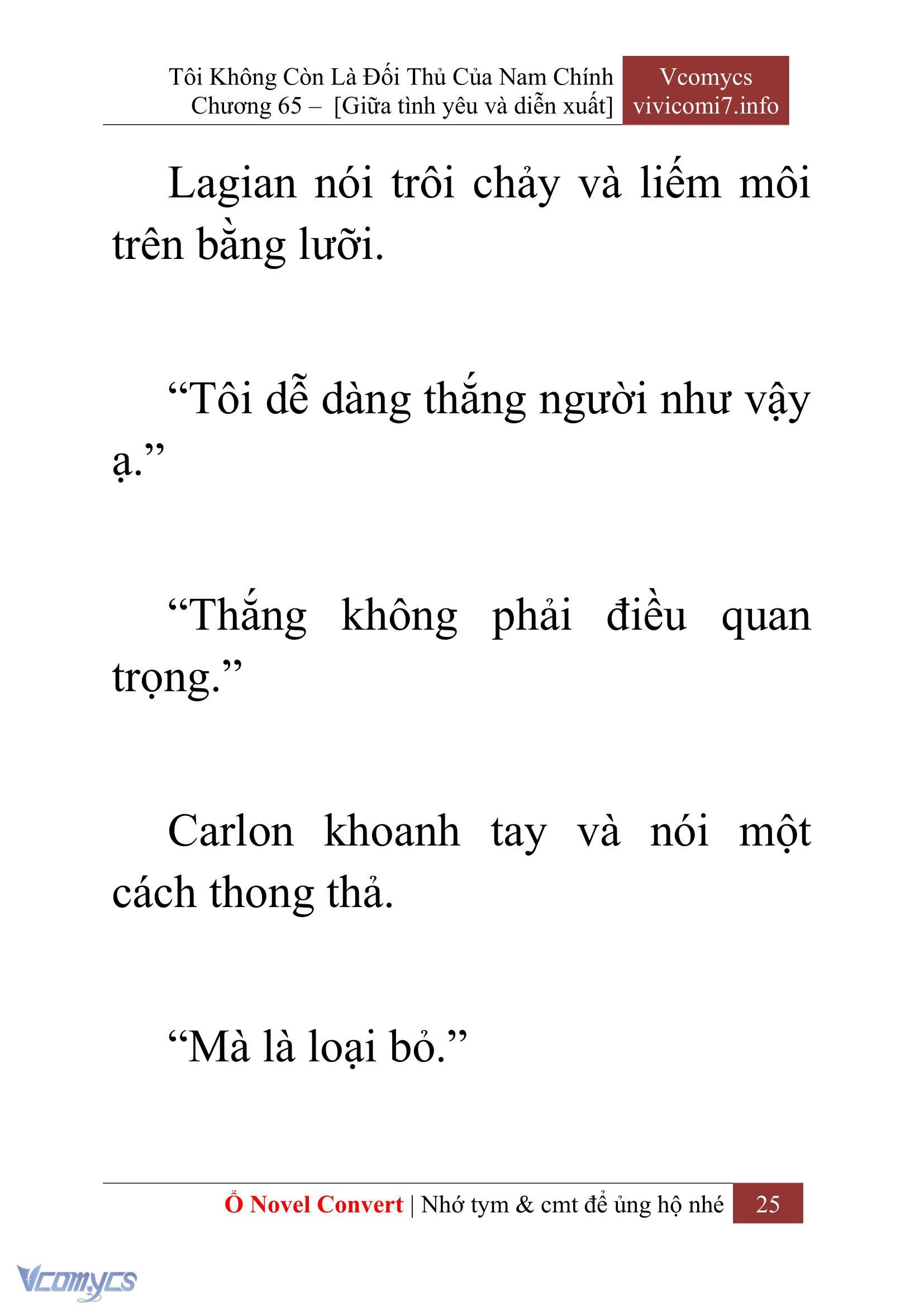 [Novel] Tôi Không Còn Là Đối Thủ Của Nam Chính Chap 65 - Trang 2