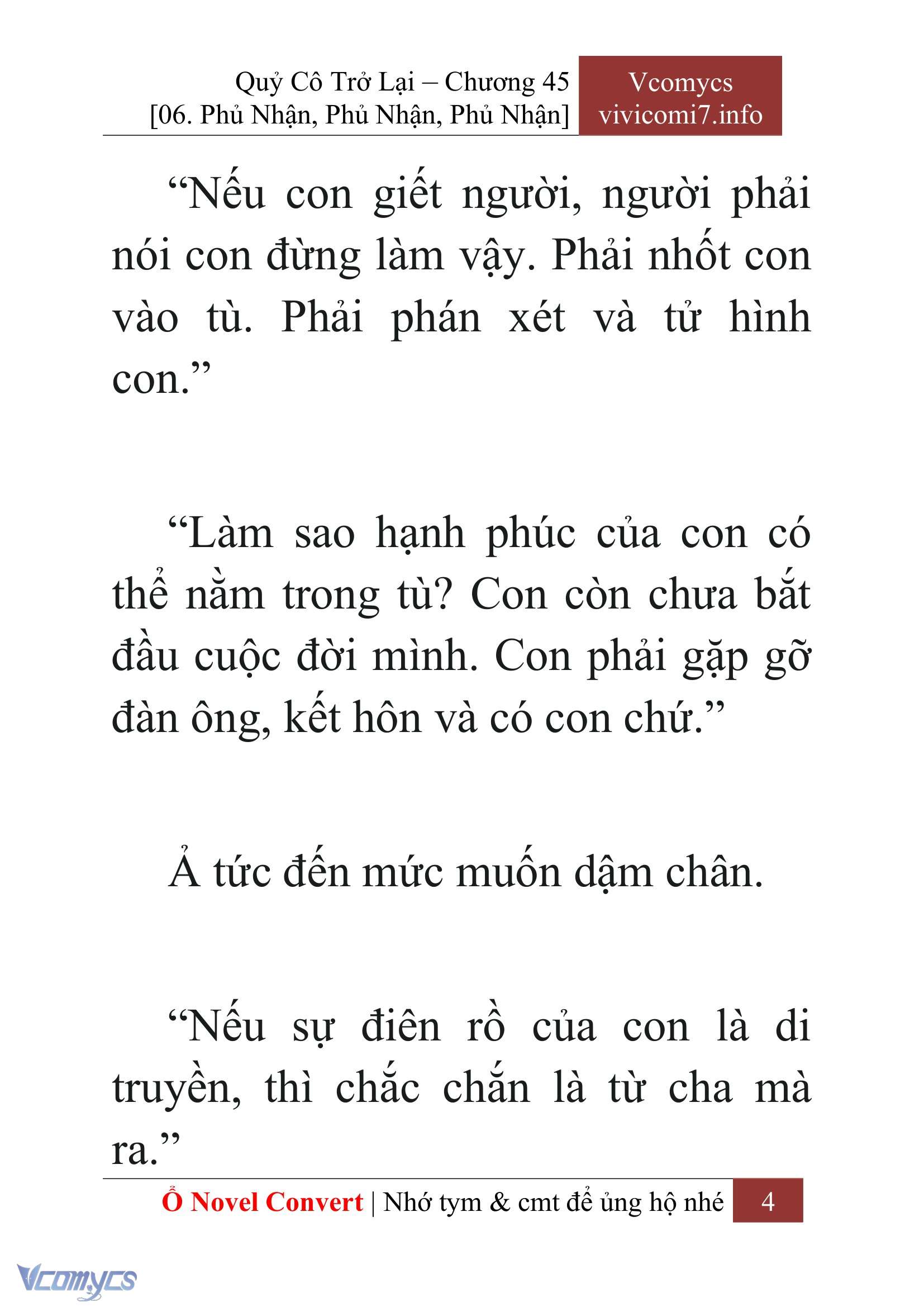 [Novel] Quý Cô Trở Lại Chap 45 - Trang 2