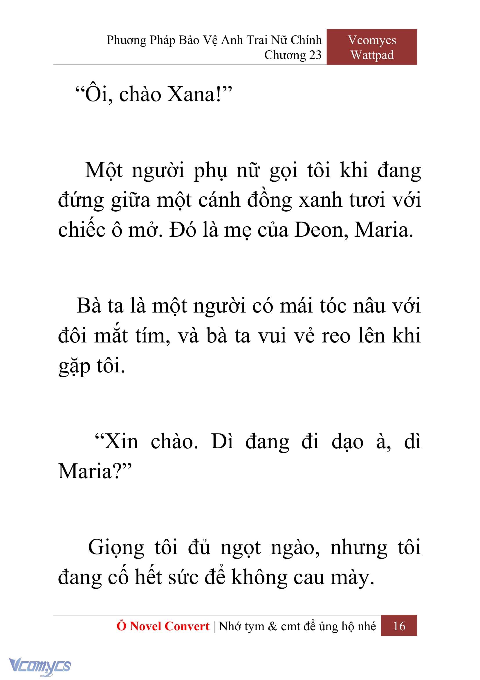 [Novel] Phương Pháp Bảo Vệ Anh Trai Nữ Chính Chap 23 - Trang 2