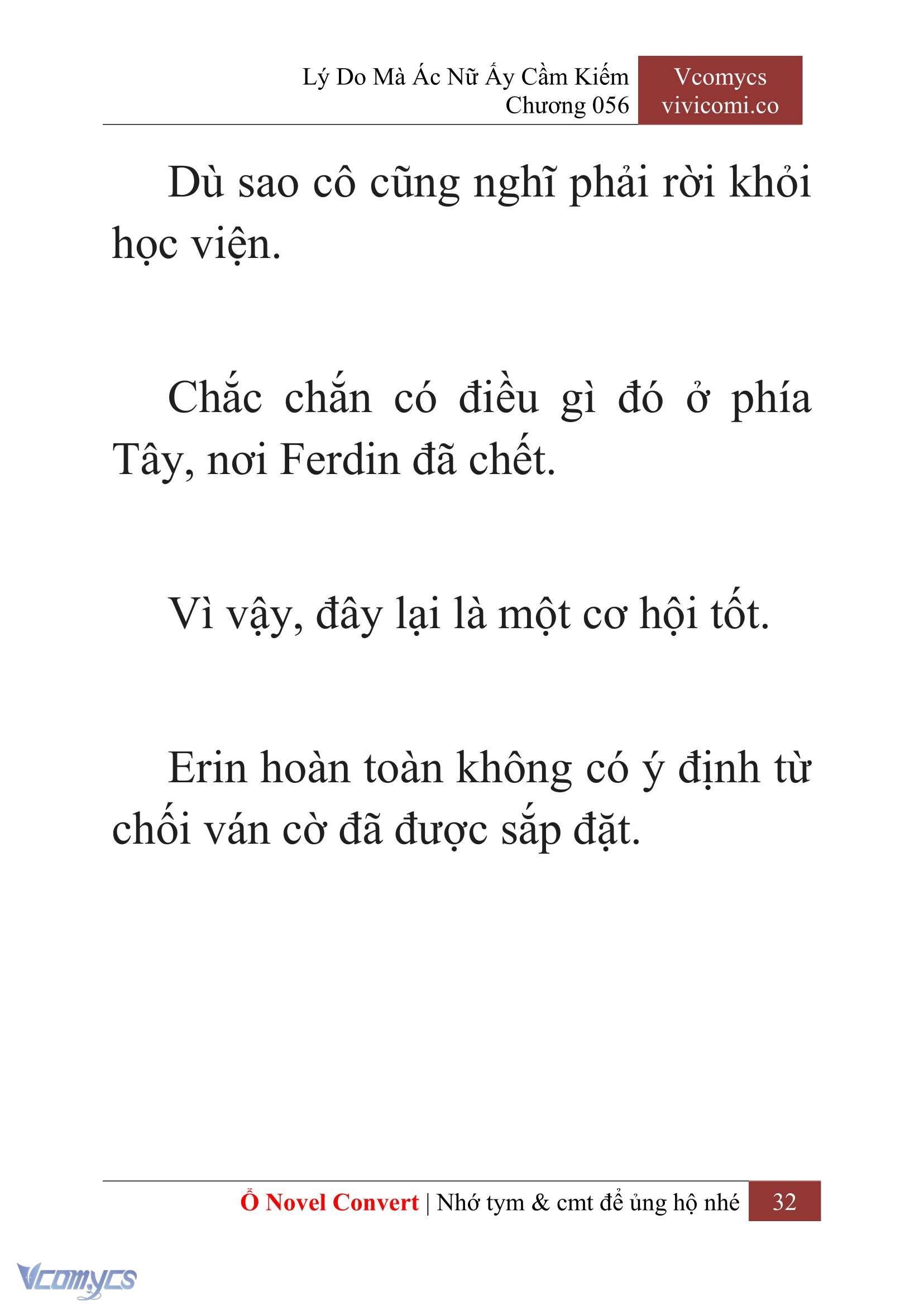 [Novel] Lý Do Mà Ác Nữ Ấy Cầm Kiếm Chap 56 - Next Chap 57