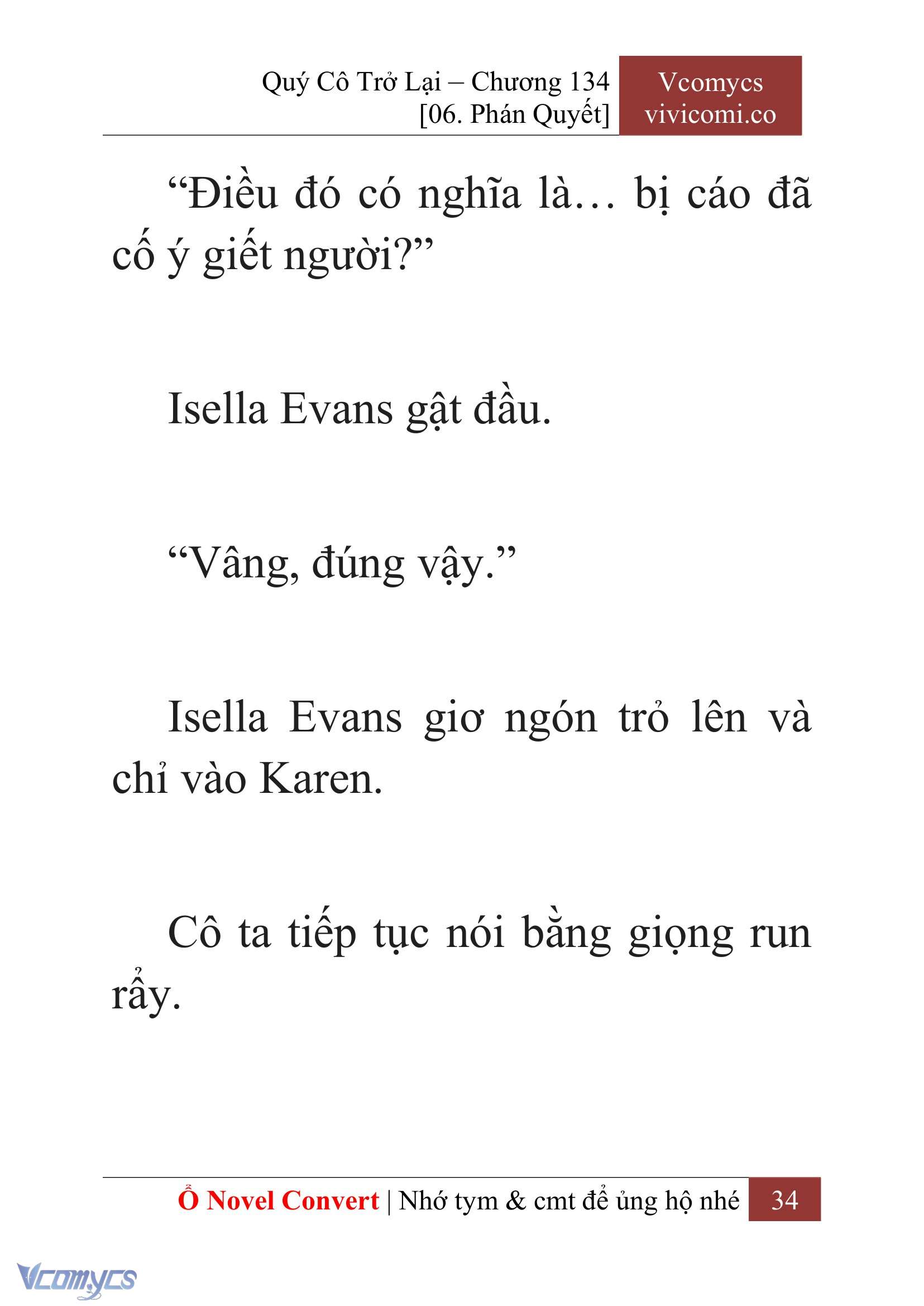 [Novel] Quý Cô Trở Lại Chap 134 - Trang 2