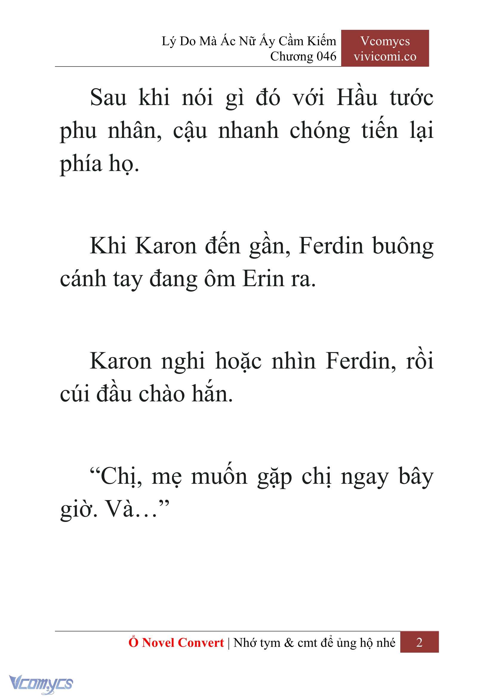 [Novel] Lý Do Mà Ác Nữ Ấy Cầm Kiếm Chap 46 - Trang 2