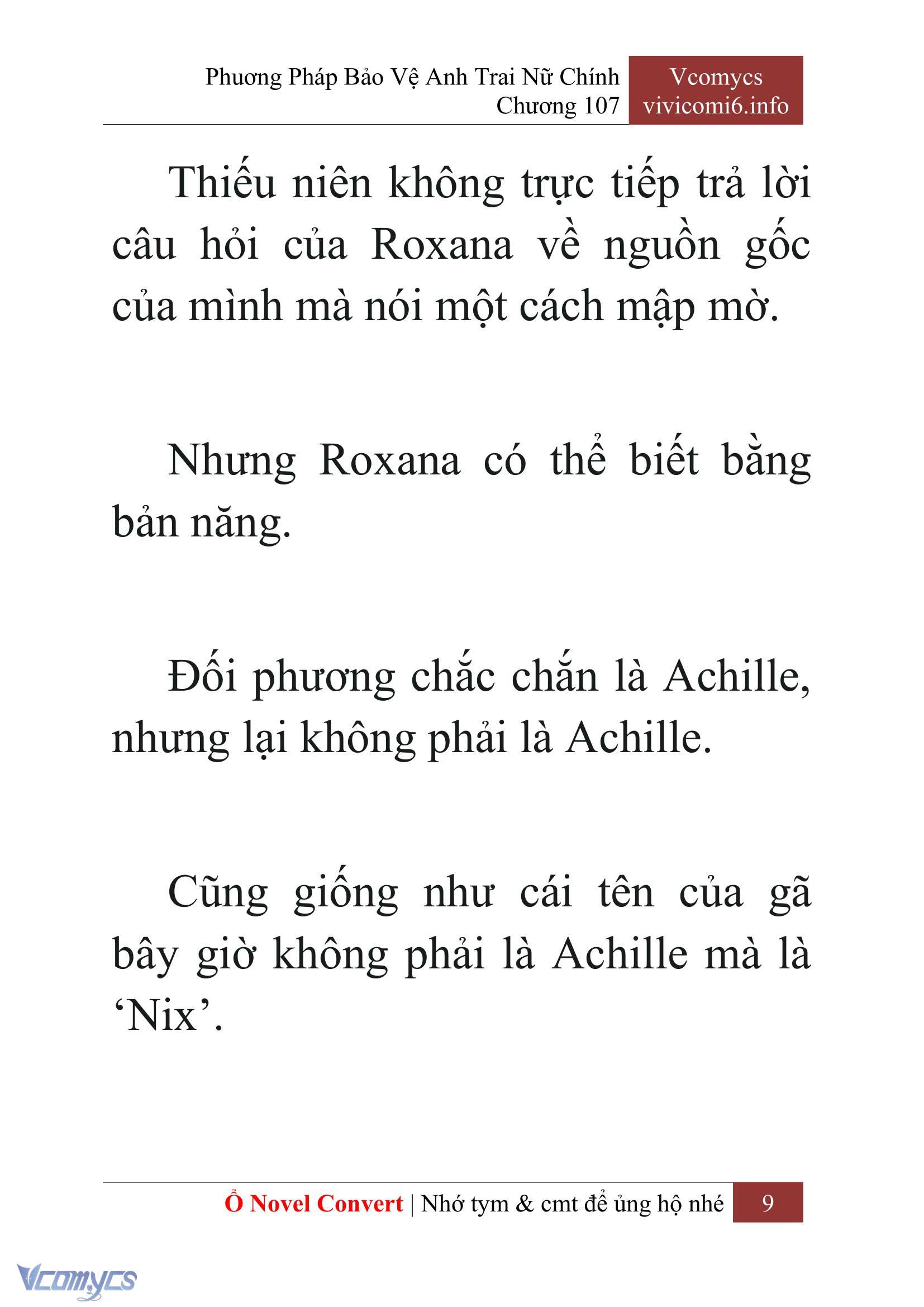 [Novel] Phương Pháp Bảo Vệ Anh Trai Nữ Chính Chap 107 - Trang 2