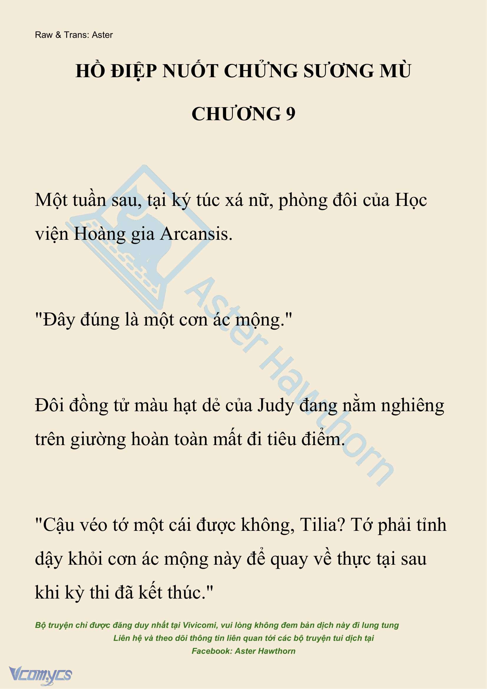 [NOVEL] Hồ Điệp Nuốt Chửng Sương Mù Chap 9 - Trang 2