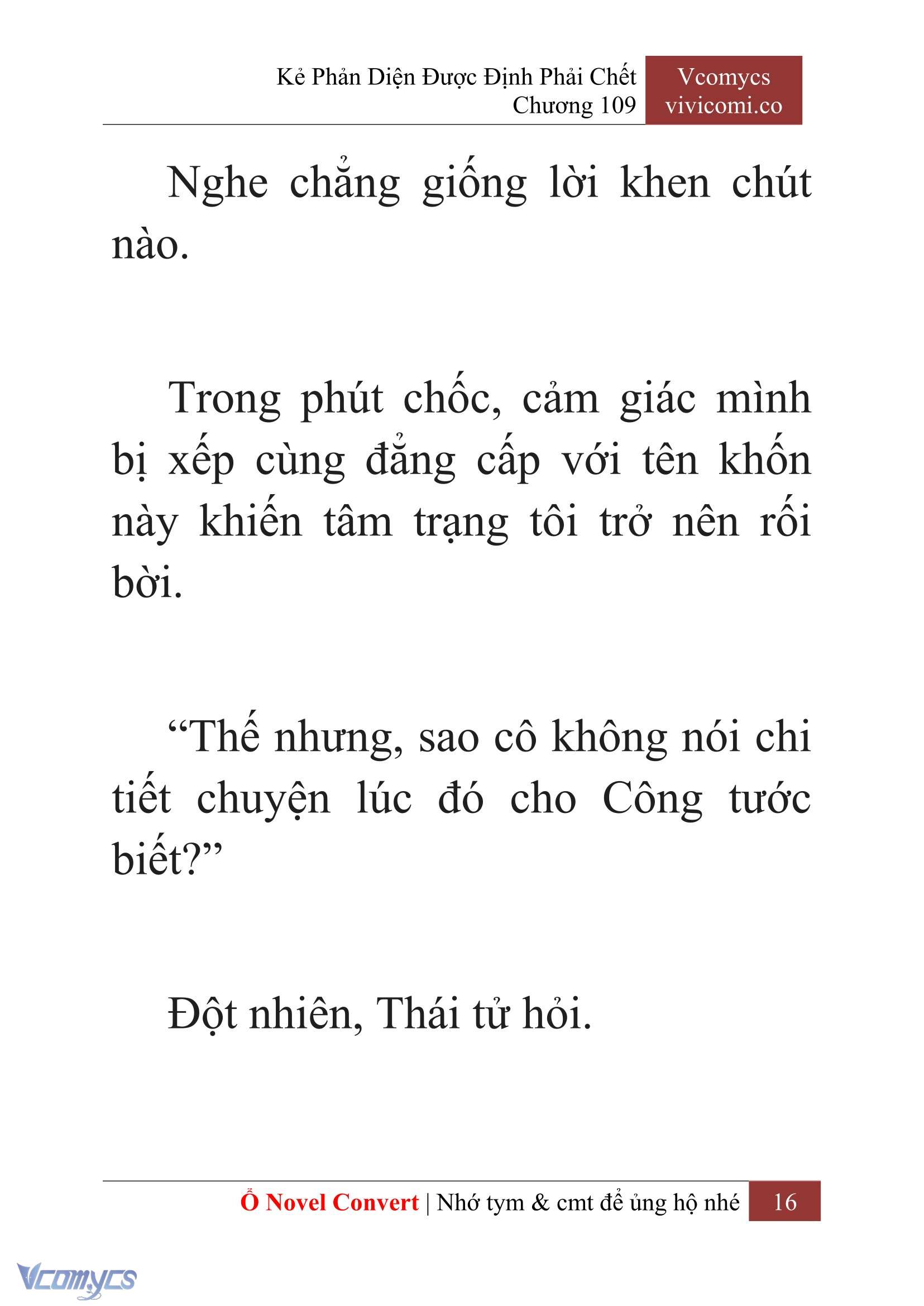 [Novel] Kẻ Phản Diện Được Định Phải Chết Chap 109 - Trang 2