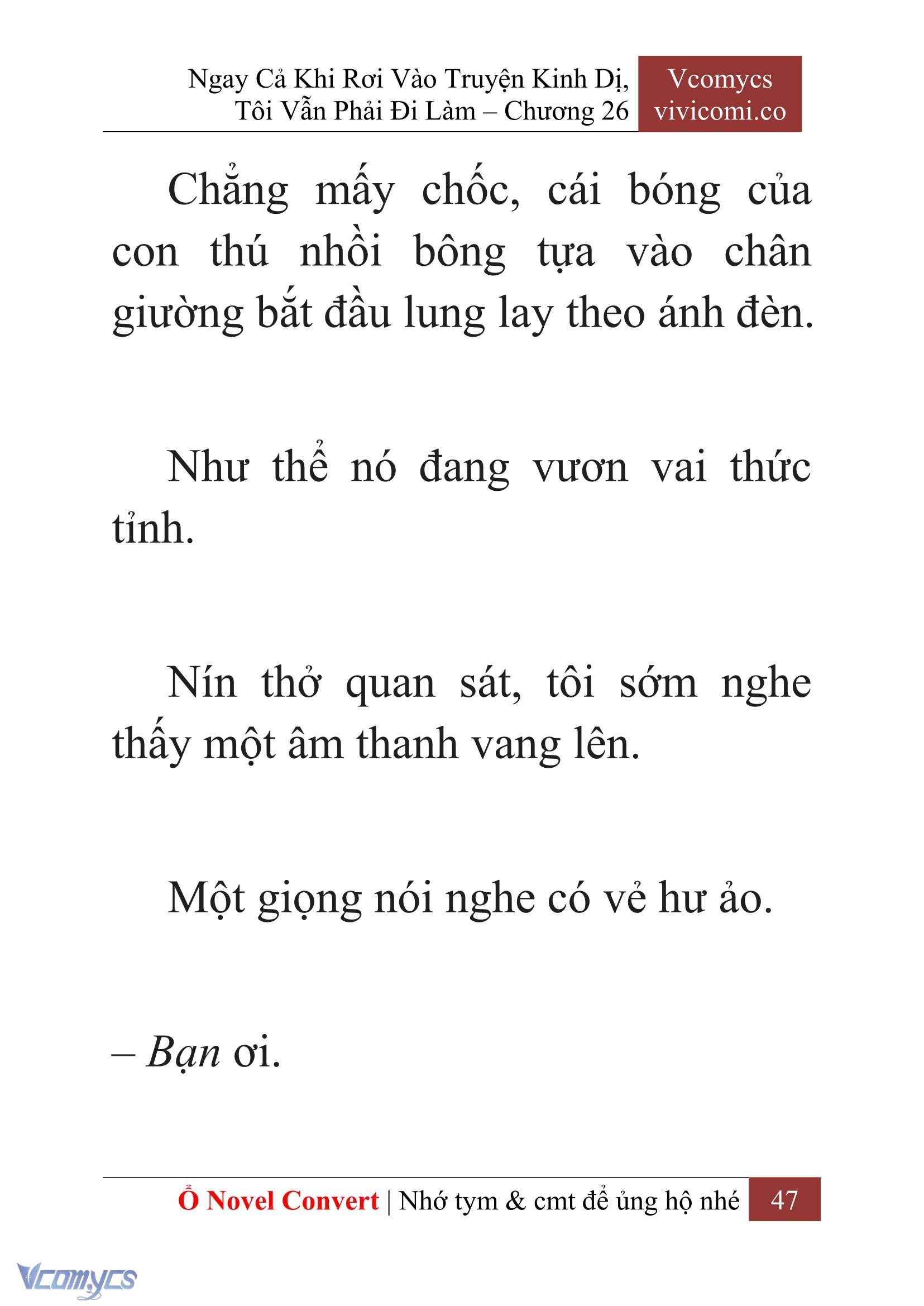 [Novel] Ngay Cả Khi Rơi Vào Truyện Kinh Dị, Tôi Vẫn Phải Đi Làm Chap 26 - Trang 2