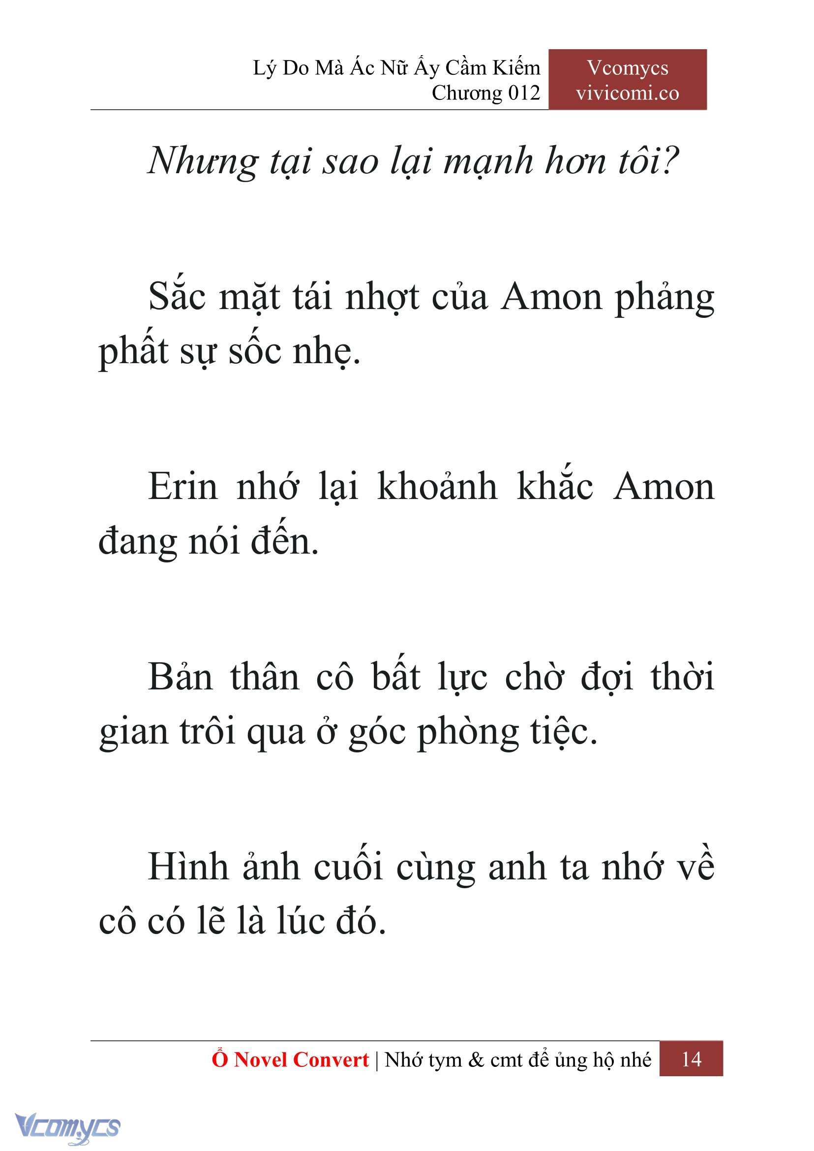 [Novel] Lý Do Mà Ác Nữ Ấy Cầm Kiếm Chap 12 - Next Chap 13