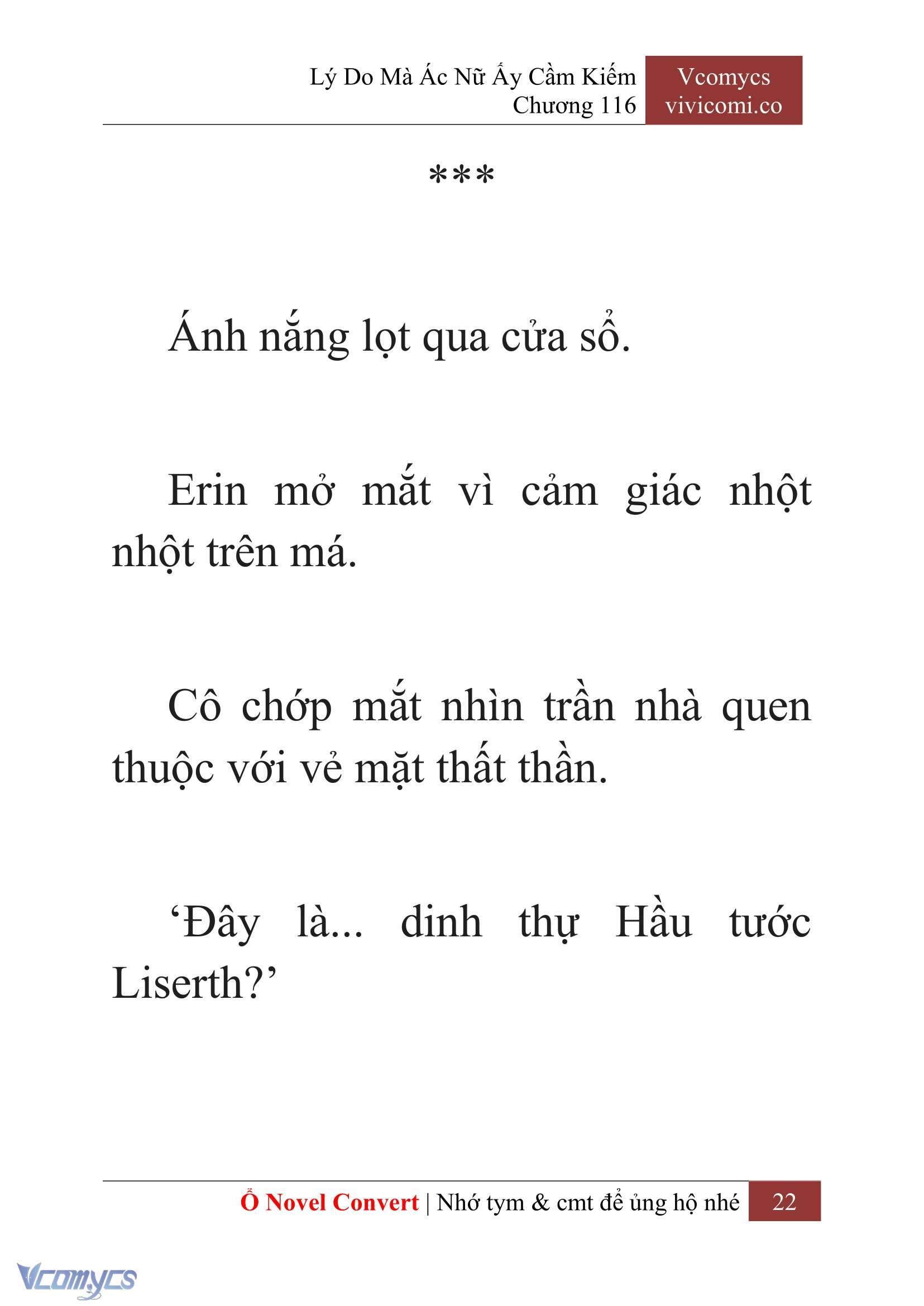 [Novel] Lý Do Mà Ác Nữ Ấy Cầm Kiếm Chap 116 - Next Chap 117