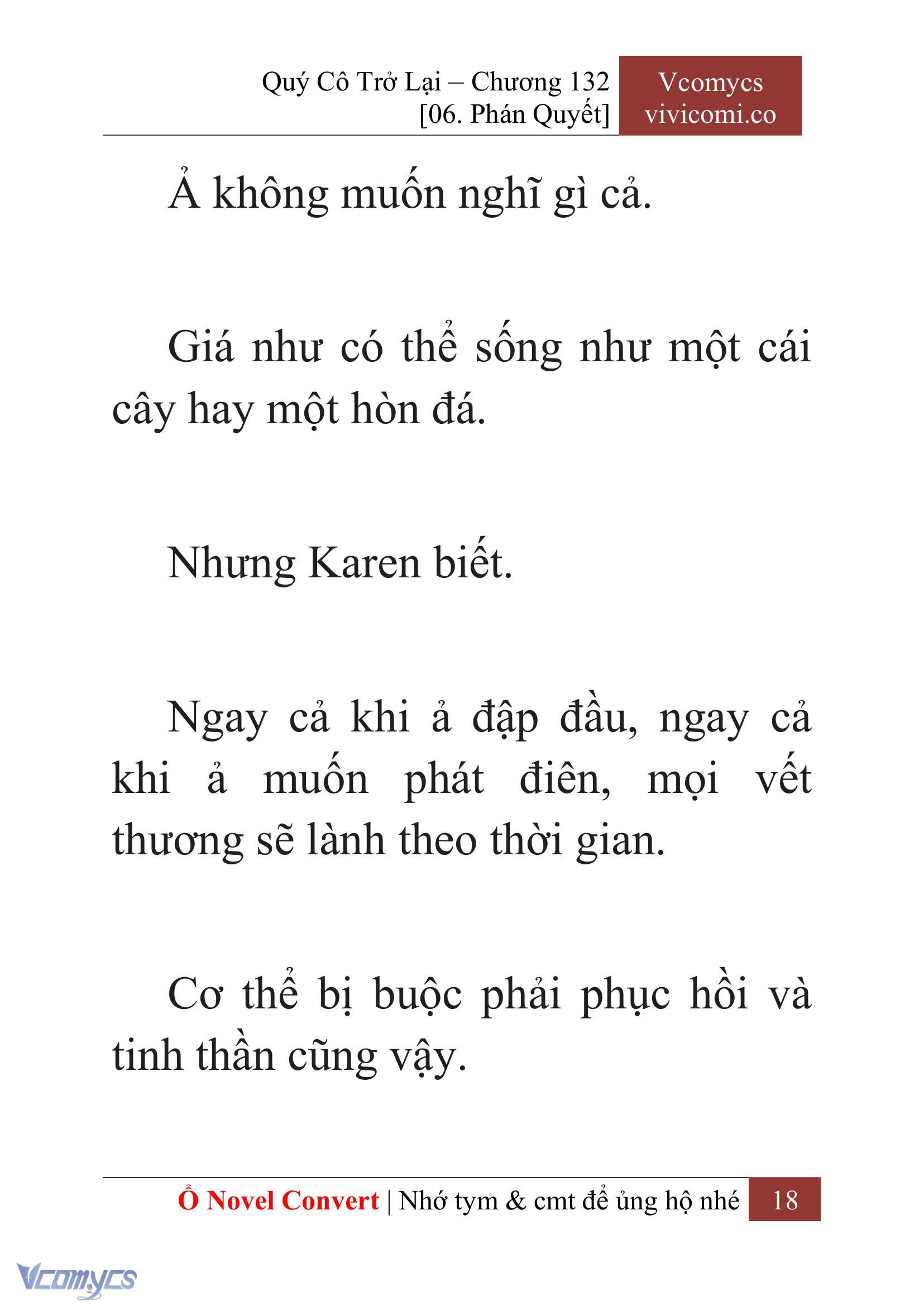 [Novel] Quý Cô Trở Lại Chap 132 - Next Chap 133