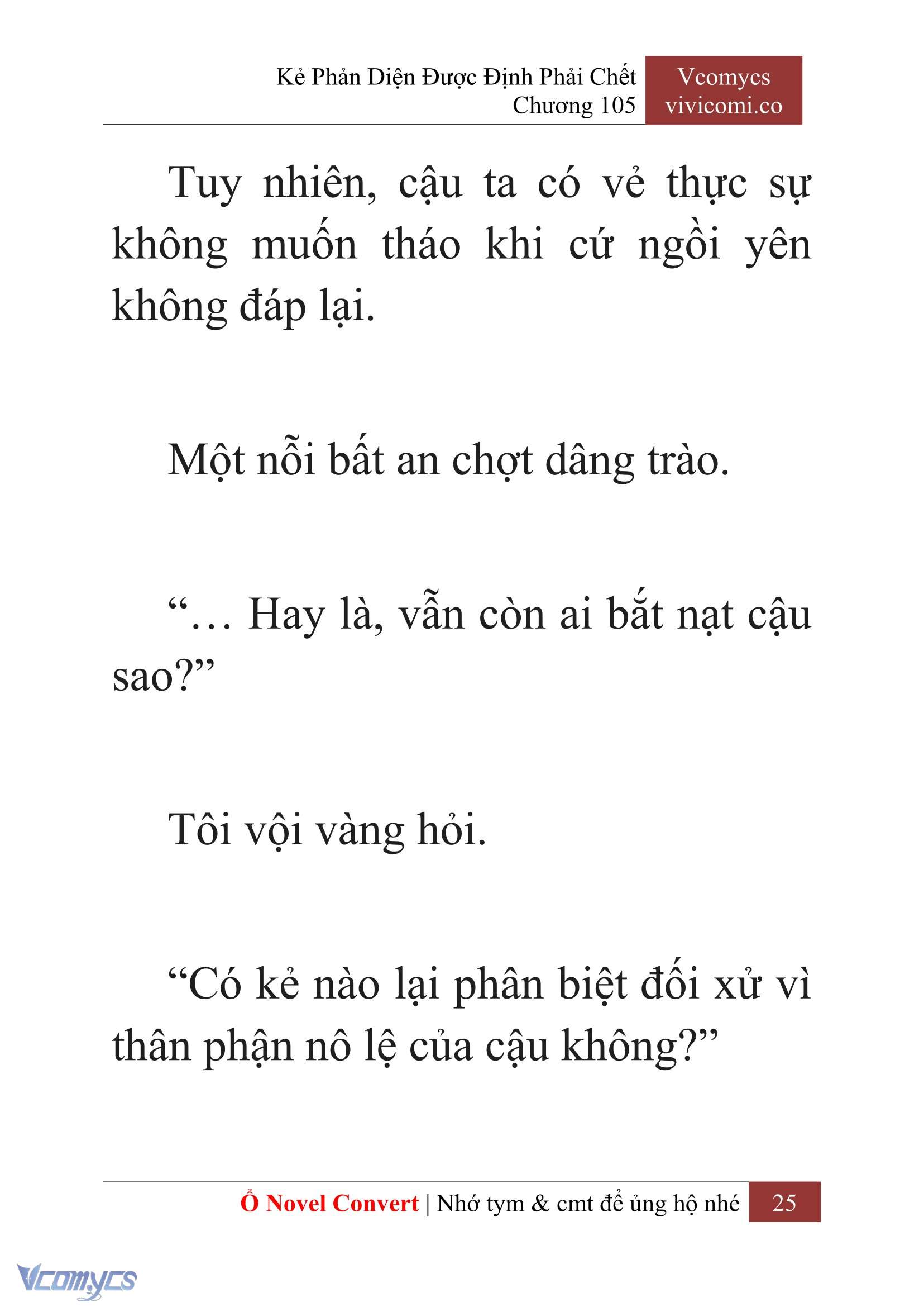 [Novel] Kẻ Phản Diện Được Định Phải Chết Chap 105 - Next Chap 106