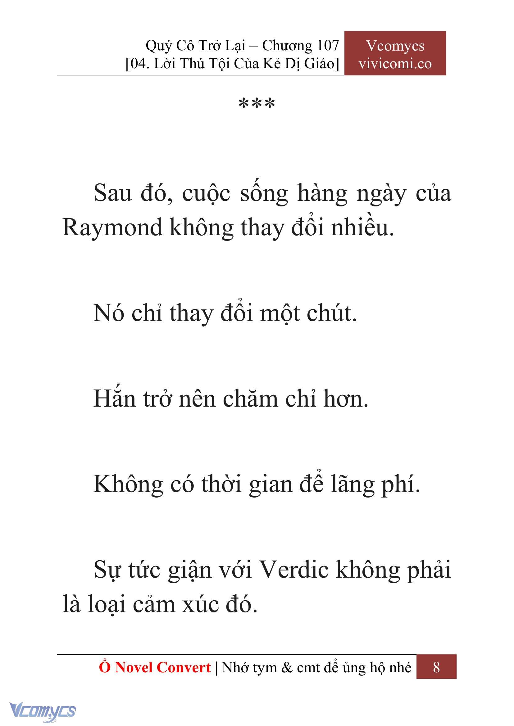 [Novel] Quý Cô Trở Lại Chap 107 - Trang 2