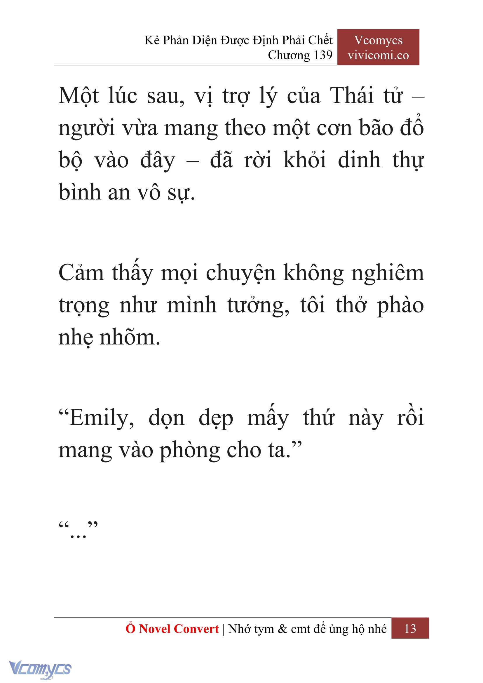 [Novel] Kẻ Phản Diện Được Định Phải Chết Chap 139 - Trang 2