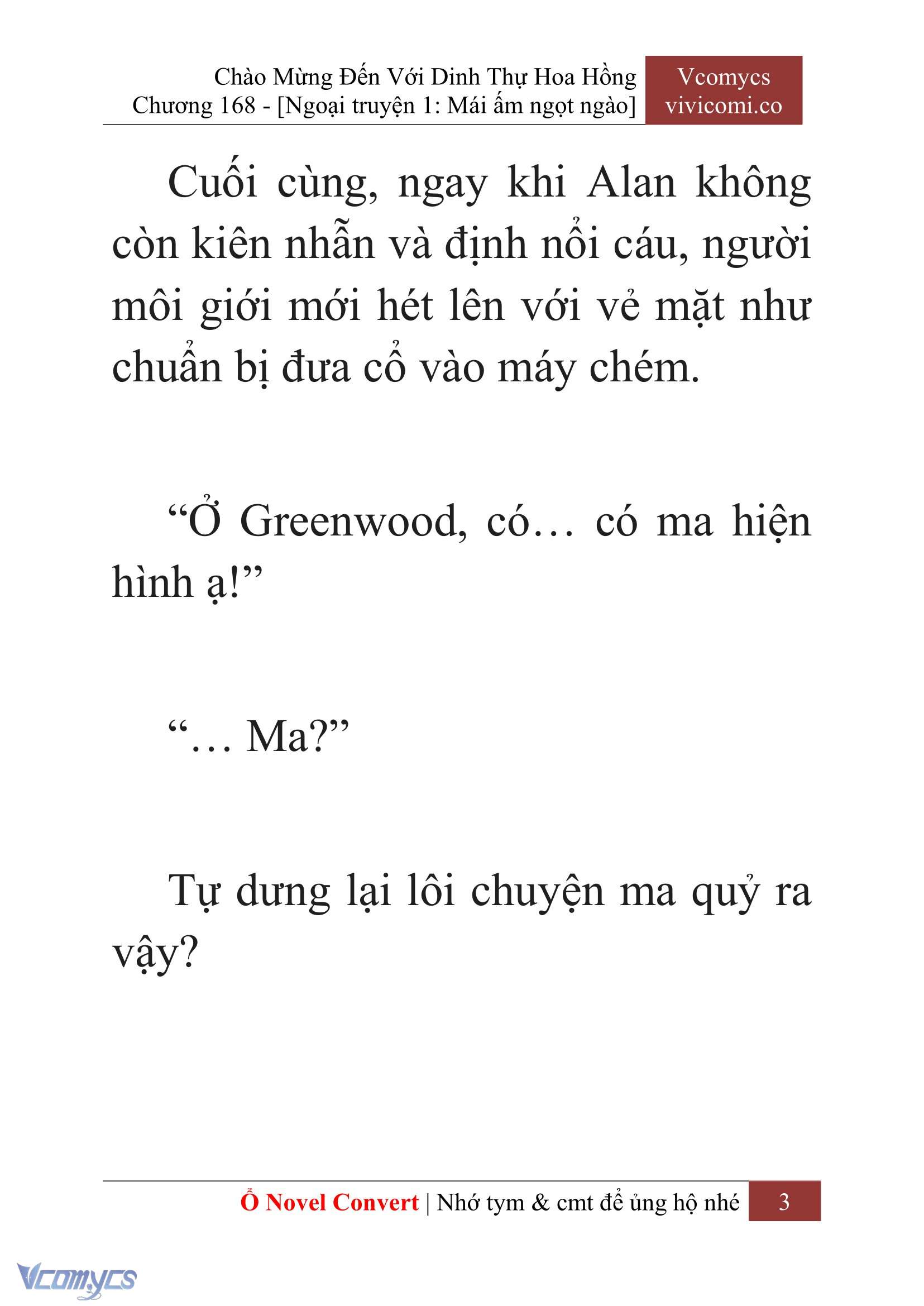 [Novel] Chào Mừng Đến Với Dinh Thự Hoa Hồng Chap 168 - Trang 2